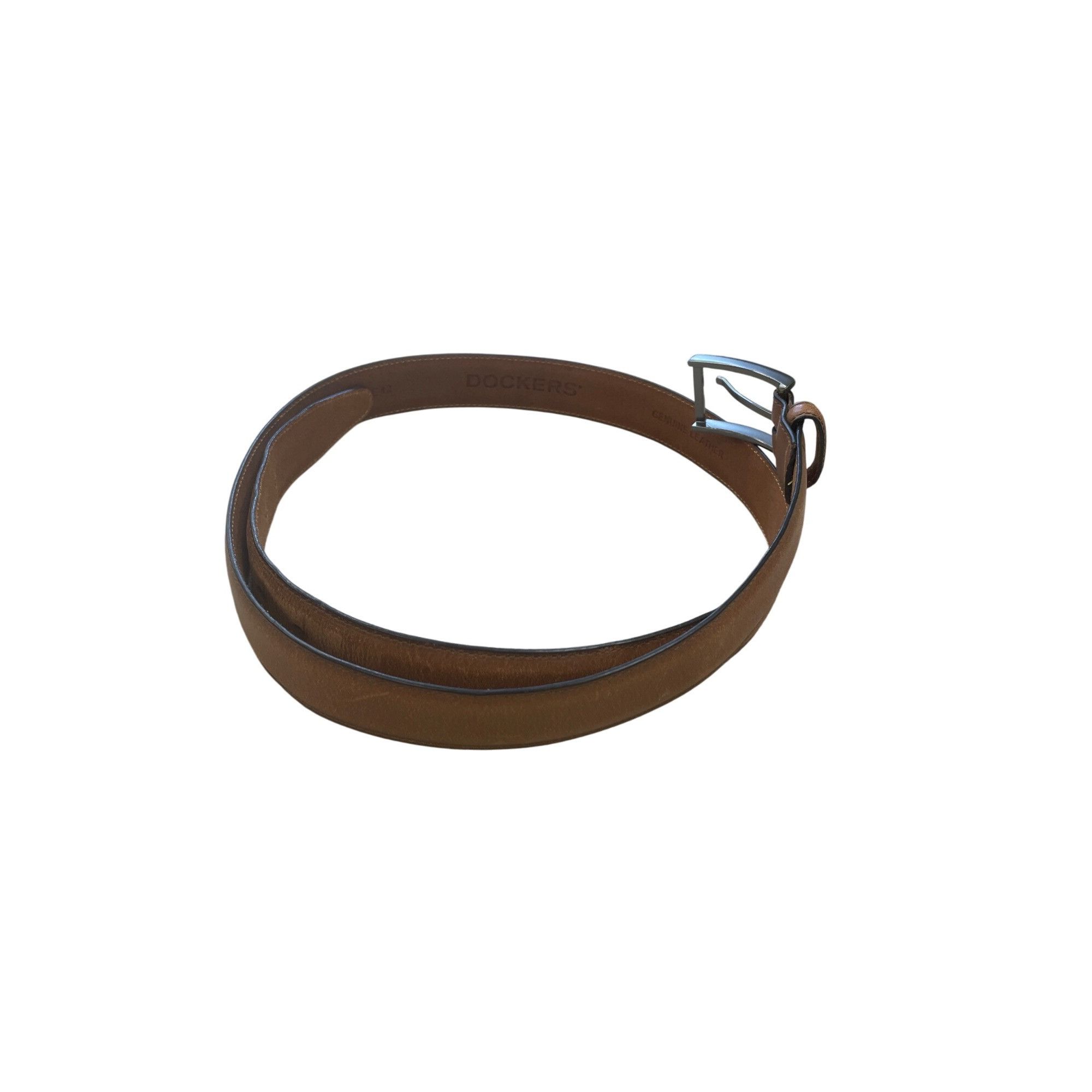 Dockers Dockers Mens Brown Leather Dress/Casual Belt Size 42/105 SKU Size 42 - 4 Thumbnail