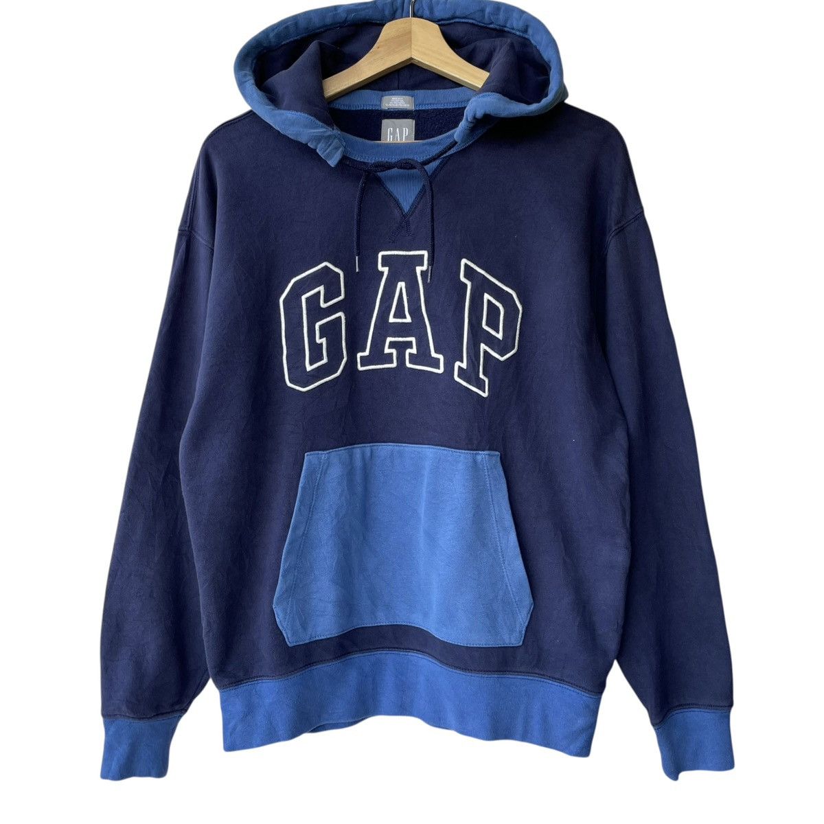 Gap Gap USA Two Tone Ivy College Pullover Hoodie Size US L / EU 52-54 / 3 - 1 Thumbnail