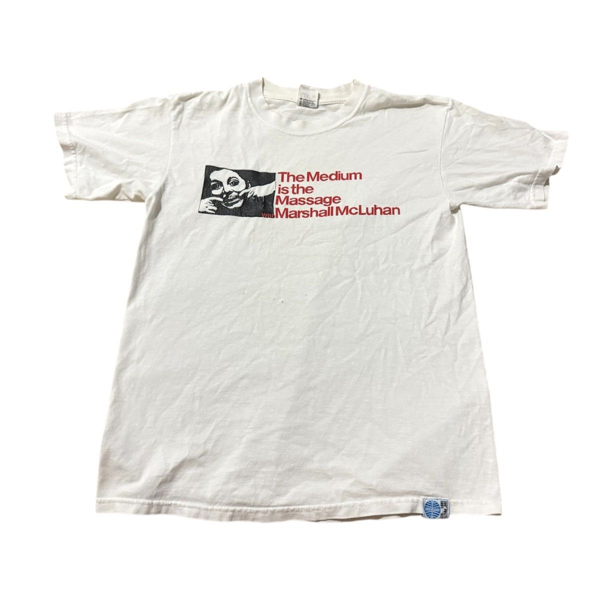 Vintage Very Rare Vintage 2000s Marshall McLuhan T Shirt Size US M / EU 48-50 / 2 - 1 Thumbnail