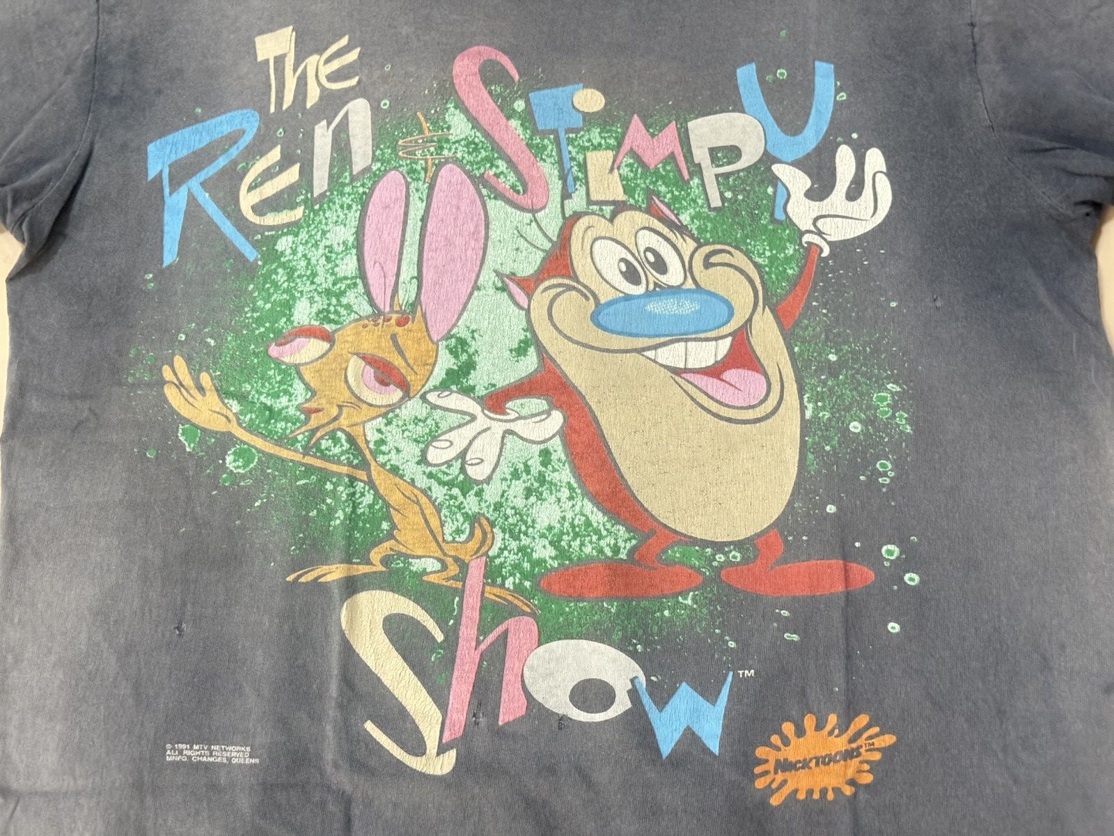 Vintage Immaculate Fade Vintage 90s Ren&Stimpy T Shirt Size US L / EU 52-54 / 3 - 4 Thumbnail