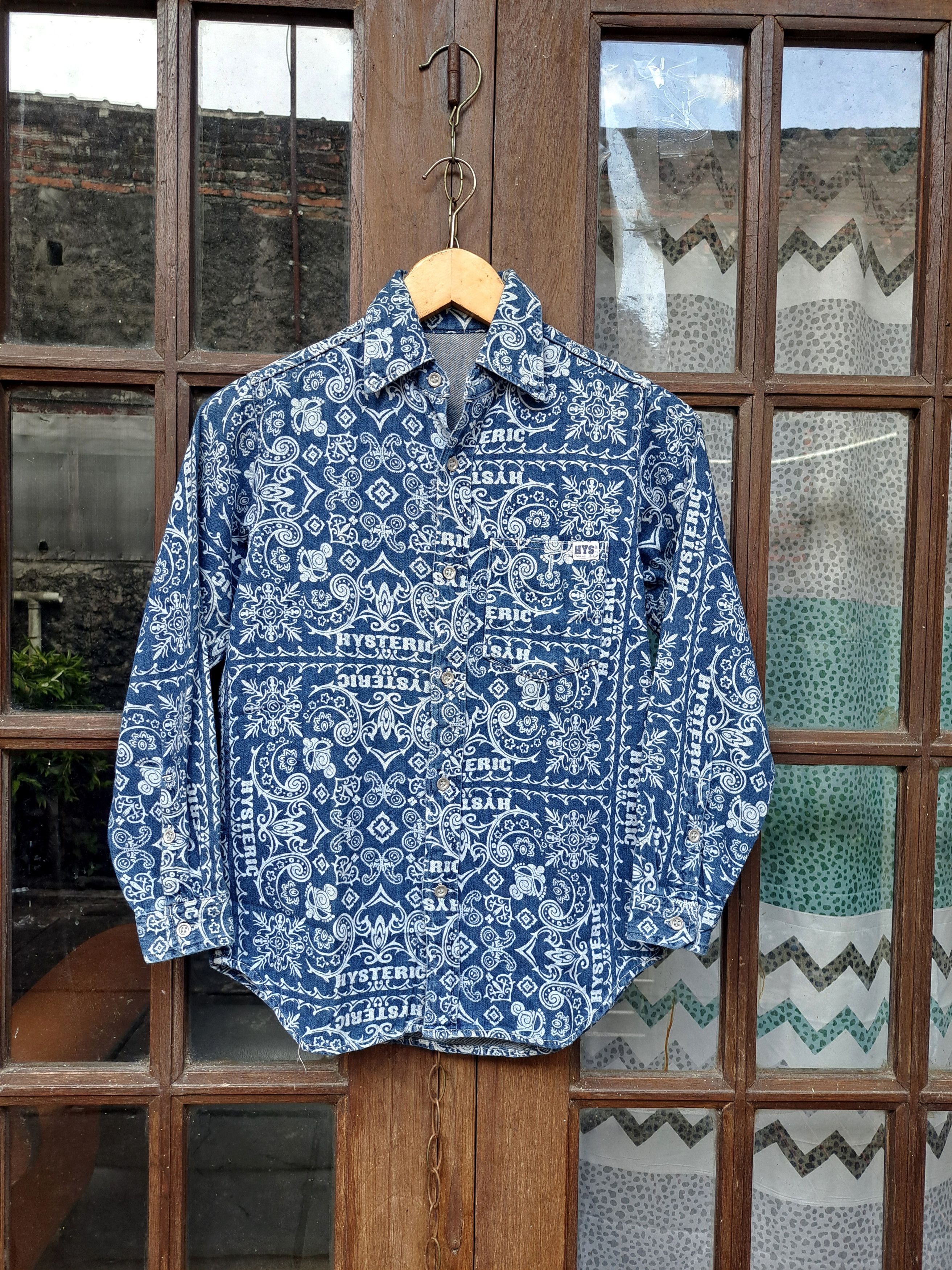 Hysteric Glamour × If Six Was Nine × Japanese Brand Boys Kids Hysteric Glamour Paisley Button Up Shirts Size US M / EU 48-50 / 2 - 1 Thumbnail