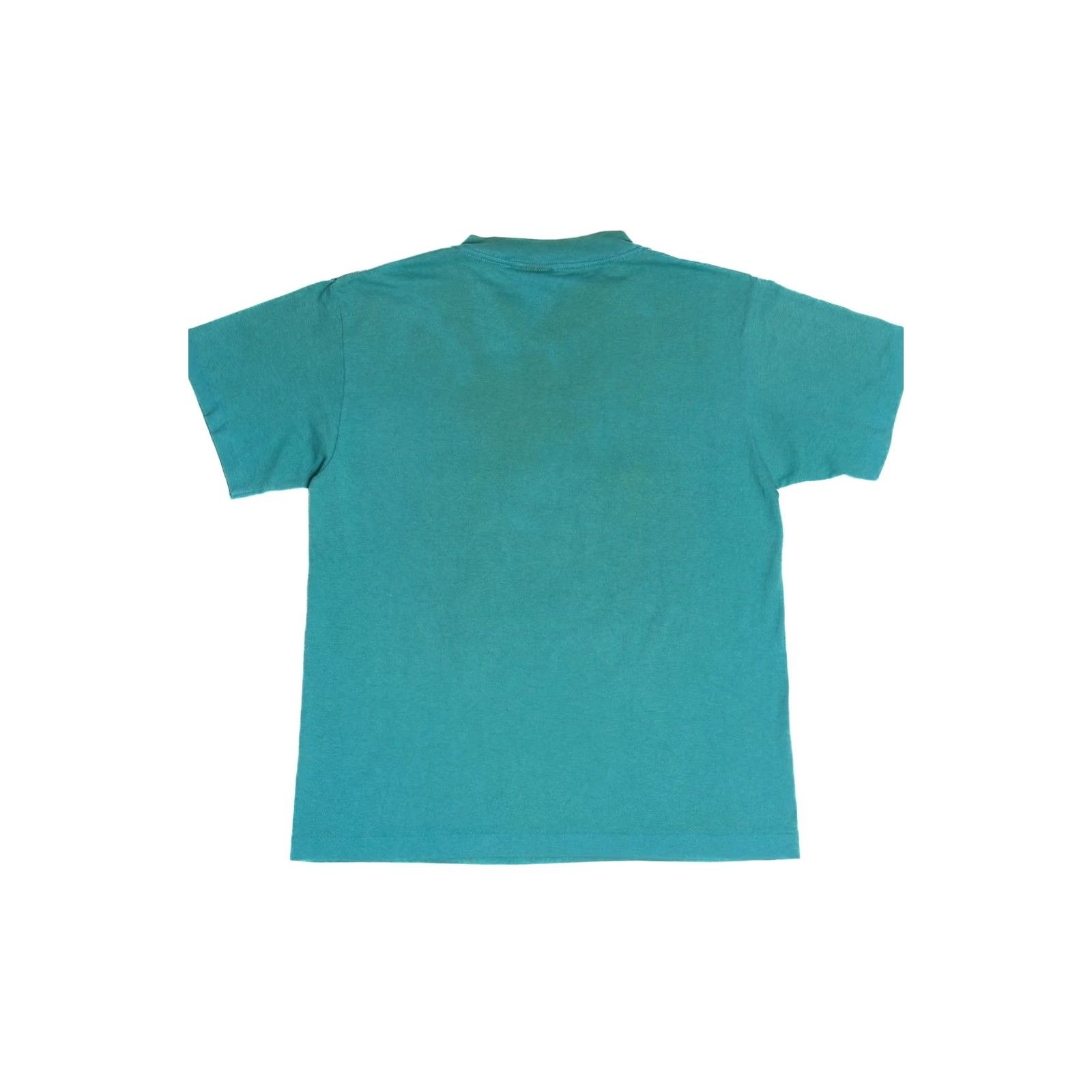 NHL VINTAGE San Jose Sharks NHL Hockey Single Stitch Trench T-Shirt 1990s Unisex Adults Medium Turquoise Blue Shirt Mens Womens Girls Boys Size US M / EU 48-50 / 2 - 3 Thumbnail