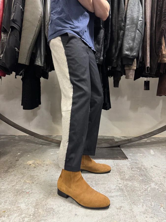 Maison Margiela SS2021 Maison Margiela Black & Grey Hybrid Tailored Joggers Suitpants Size 24" / US 00 / IT 34 - 2 Thumbnail