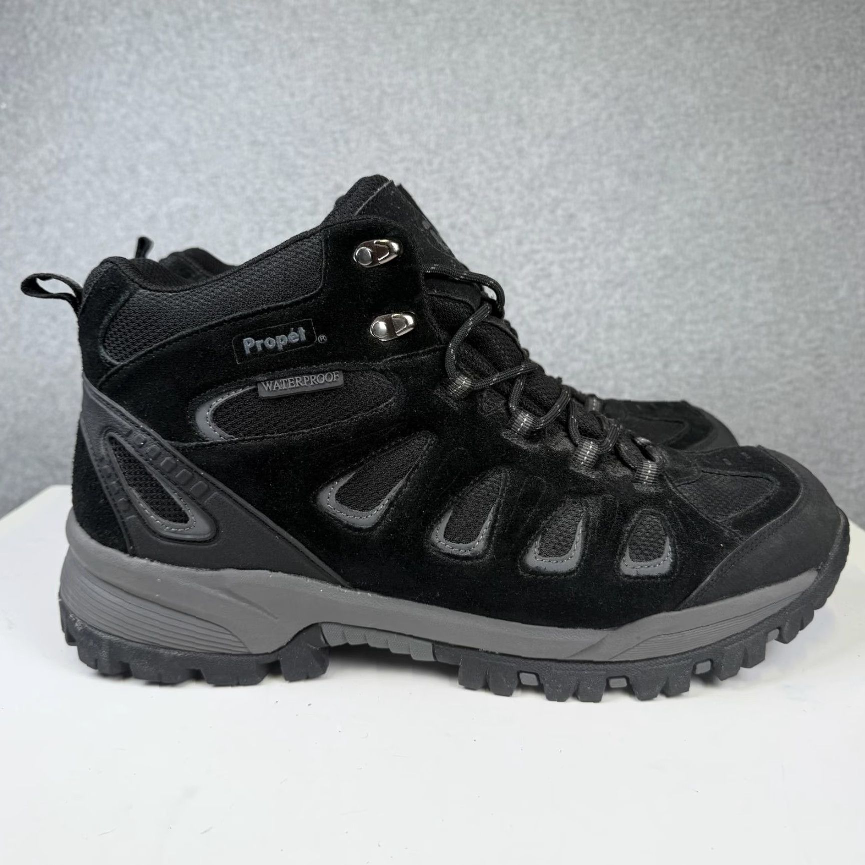 Doublet Propet Ridge Walker Boots Men 15EE Double Wide Leather Black Size 15 Mens Leather Boots Size US 15 / EU 48 - 2 Thumbnail