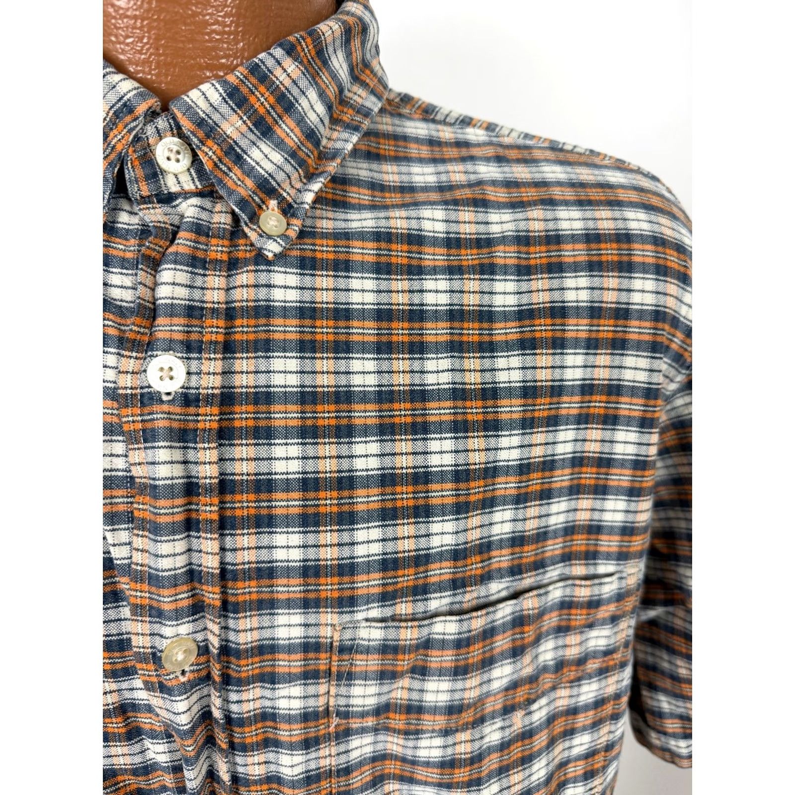 Old Navy VINTAGE Old Navy Oxford Shirt Men M Blue Plaid Button-Up Collar-Down 90s Everyday Size US M / EU 48-50 / 2 - 2 Thumbnail