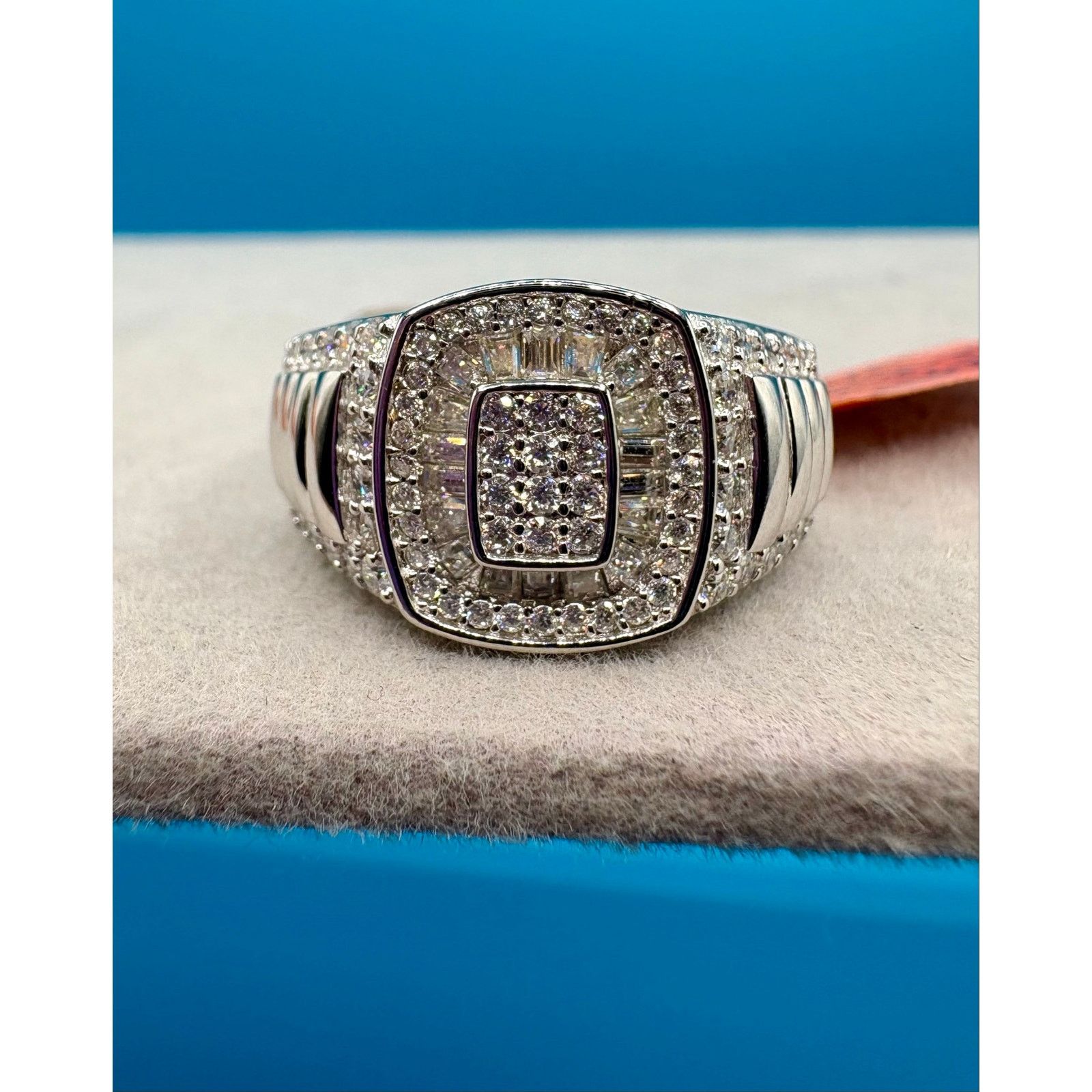 Jewelry 3CTW Moissanite in Stamped 925 Silver - Men's Sz. 10 - NWT Size ONE SIZE - 6 Thumbnail