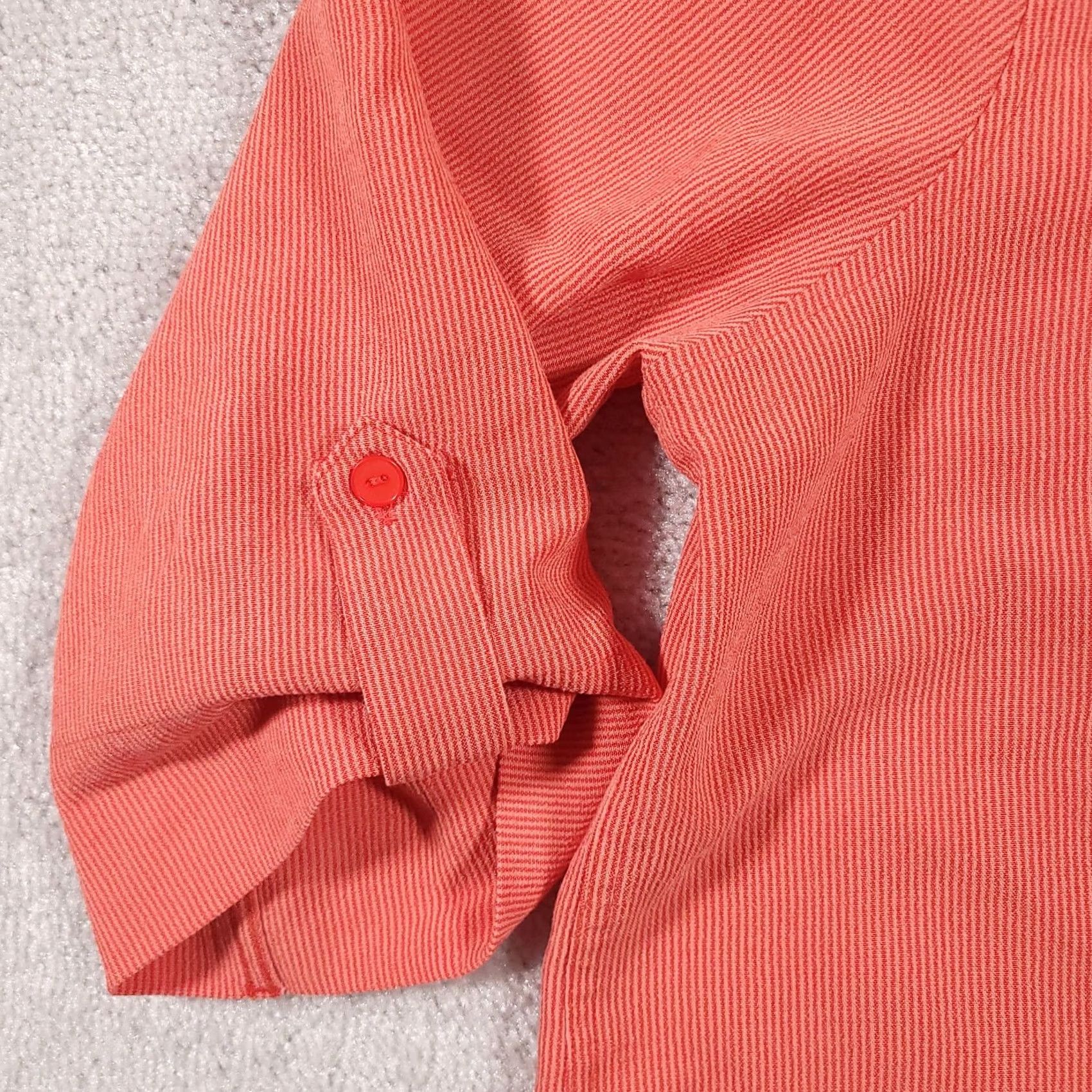 Vintage CJ Banks Womens 1X Orange Button Up Shirt - Plus Size Casual Size XL / US 12-14 / IT 48-50 - 4 Thumbnail
