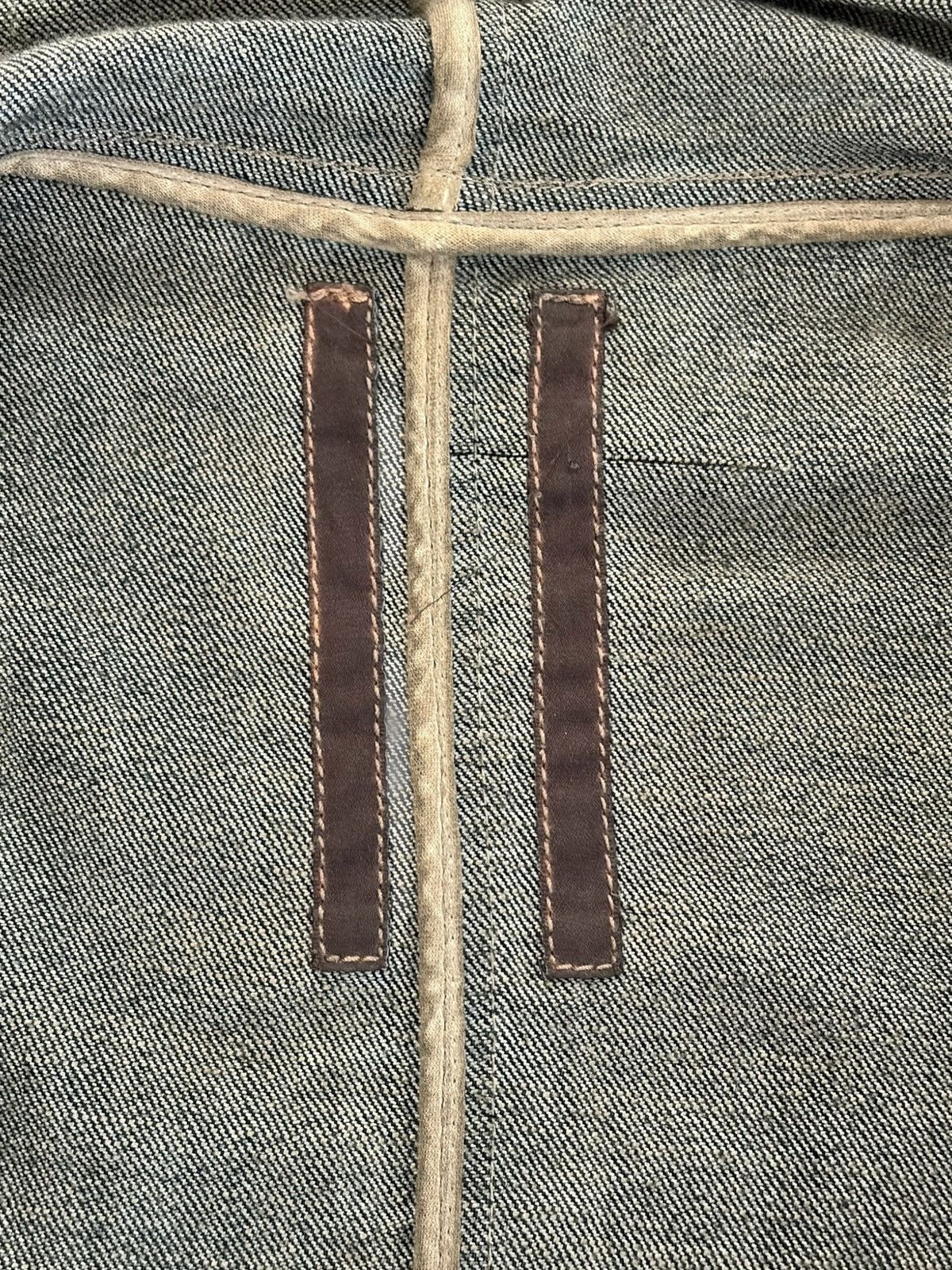 Rick Owens Rick Owens SS10 dust leather sleeves denim jacket Size US XS / EU 42 / 0 - 5 Thumbnail
