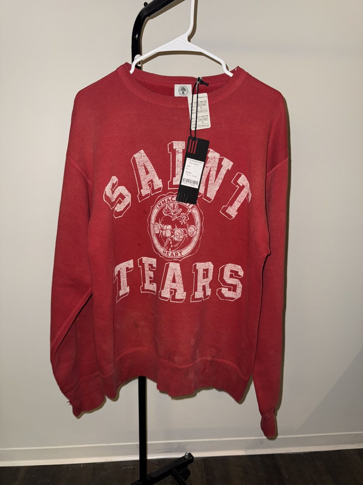 DENIM TEARS × Saint Michael Saint Michael Denim Tears Red Crewneck Size US M / EU 48-50 / 2 - 1 Thumbnail