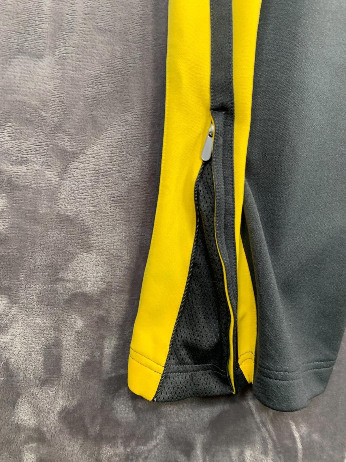 Nike Nike grey yellow stripe basketball track pants 2XL Size US 40 / EU 56 - 4 Thumbnail