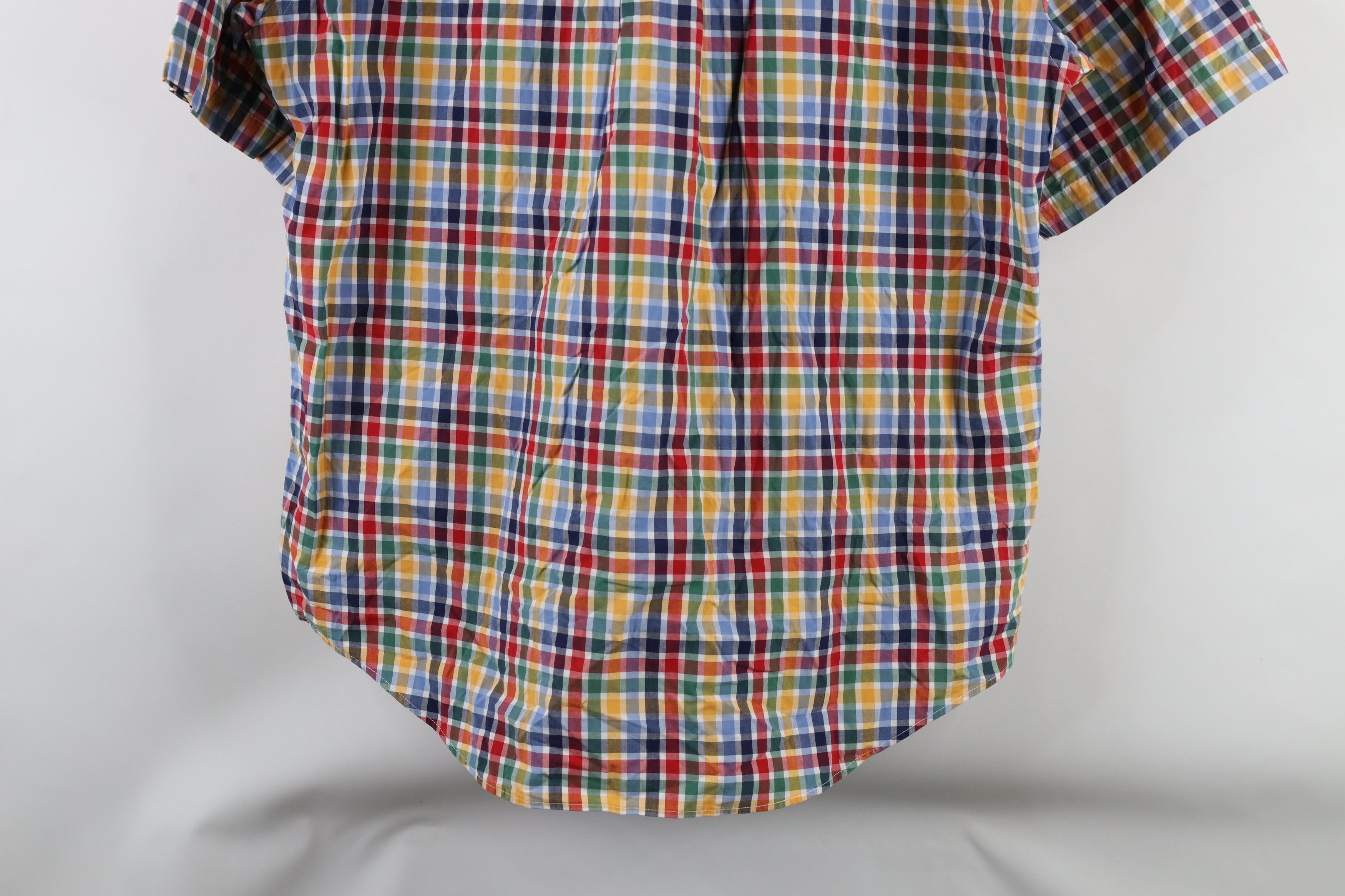 Lands' End × Vintage Vintage Lands End Plaid Short Sleeve Button Down Shirt Size US M / EU 48-50 / 2 - 10 Thumbnail