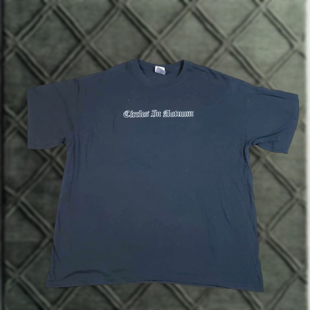 Gildan VINTAGE Gildan Band T-Shirt Mens XL Black Circles In Autumn Myrtle Beach Y2K RARE Size US XL / EU 56 / 4 - 1 Thumbnail