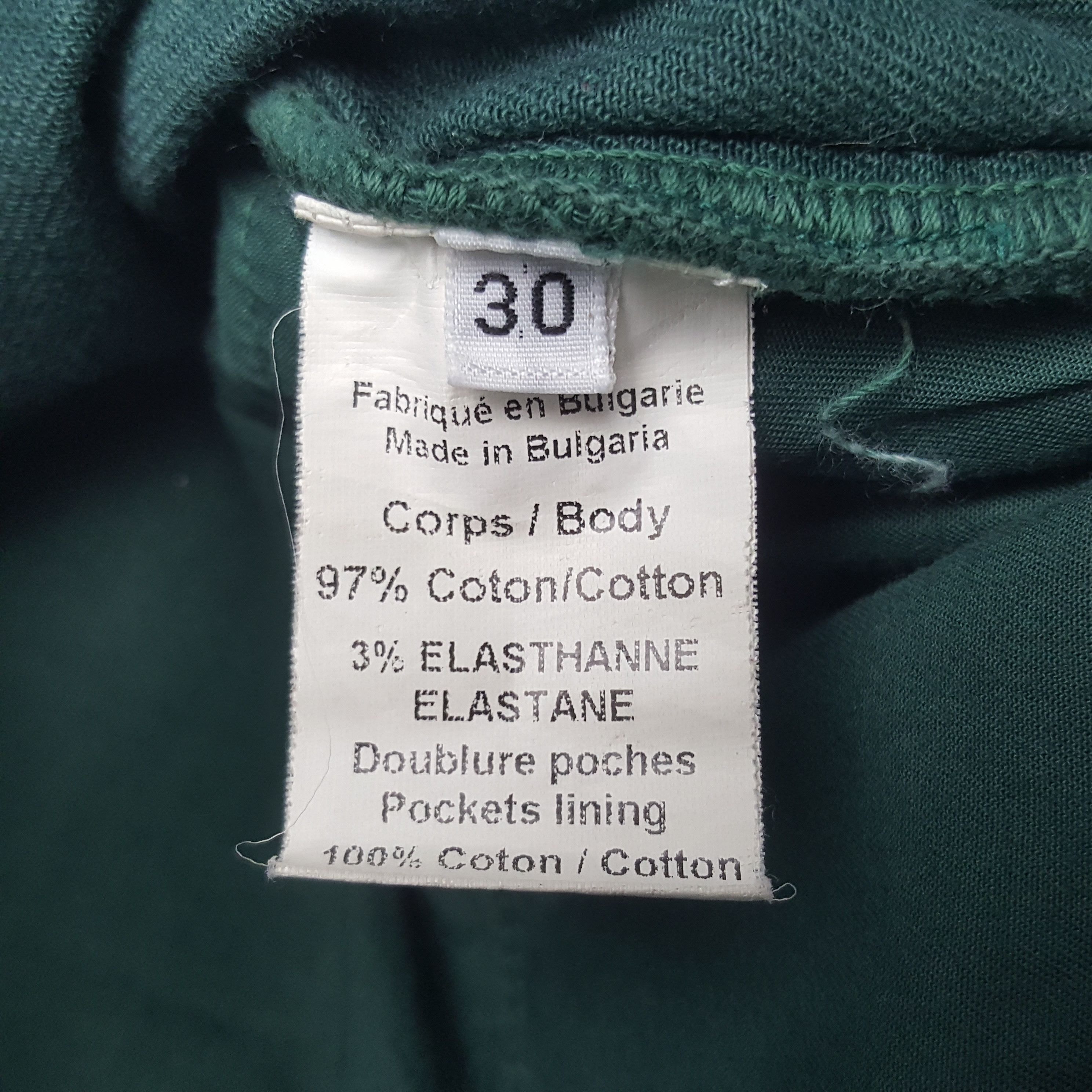 Balmain × Vintage Vintage Balmain Emerald Green Jeans Size US 29 - 14 Thumbnail