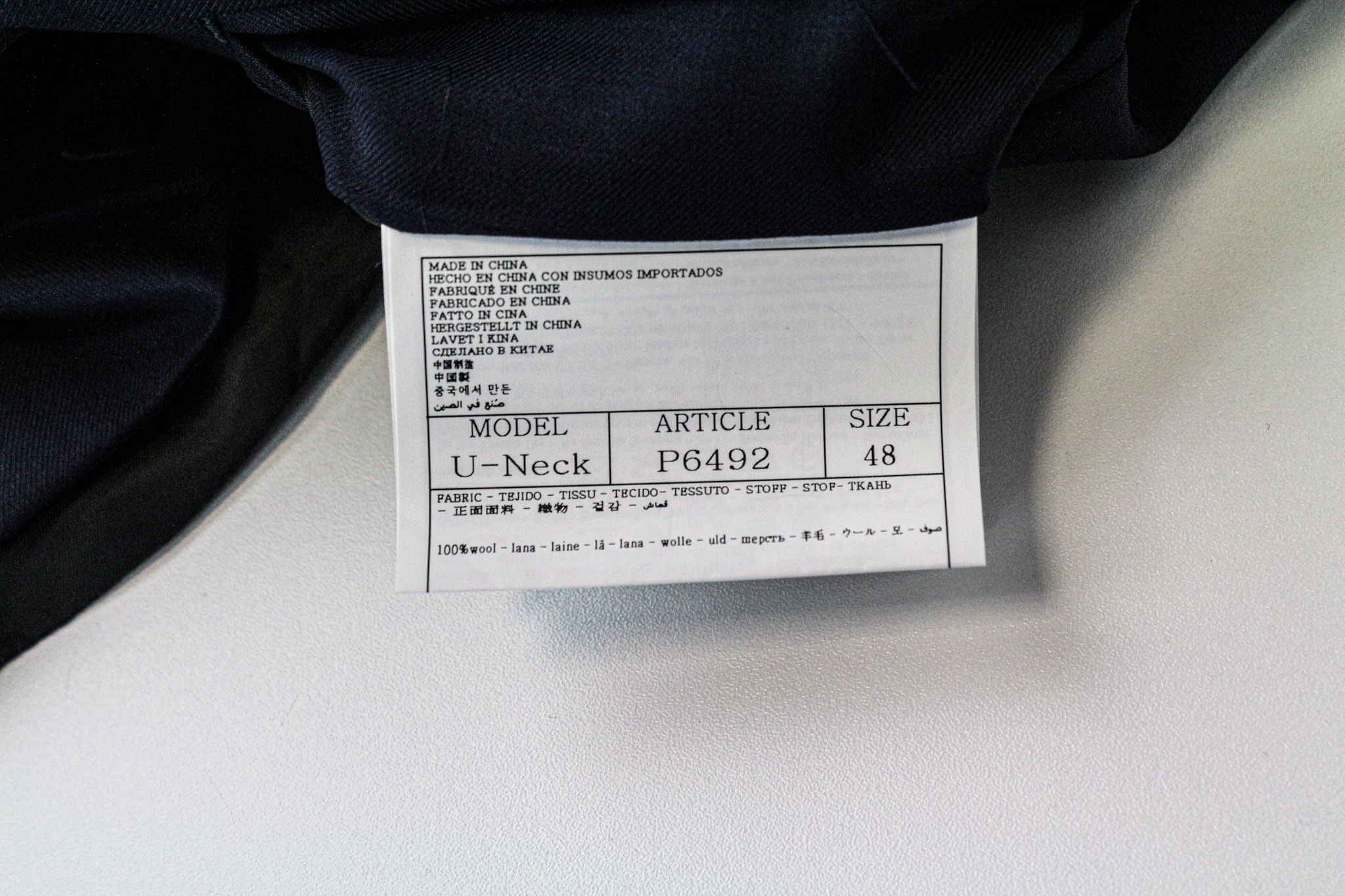 Suitsupply U-NECK UK38R Wool Blue 2 Piece Suit 75760 Size 38R - 8 Thumbnail