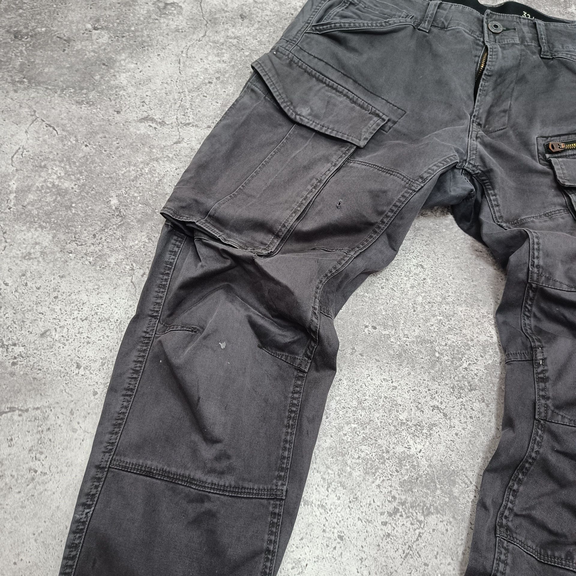 G-Star G-STAR RAW CARGO ROVIC DENIM AVANT GARDE MULTI POCKET PANTS Size US 34 / EU 50 - 3 Thumbnail