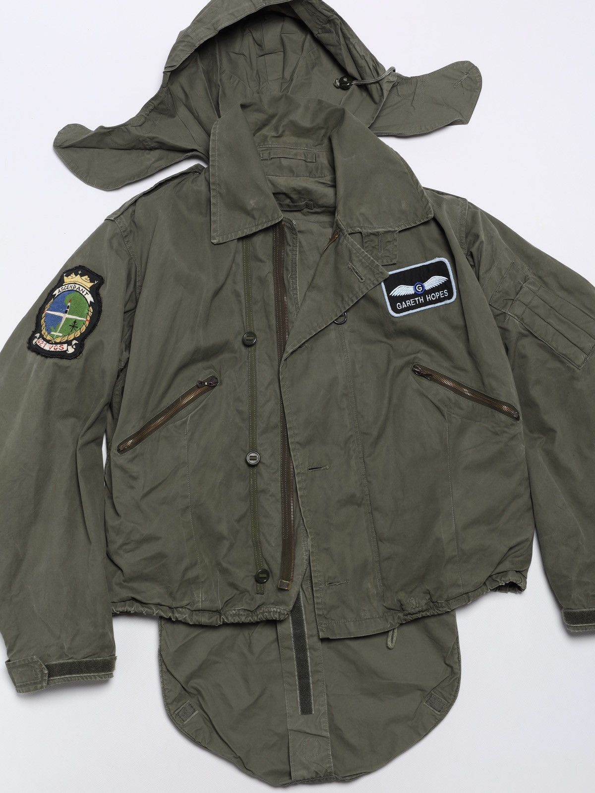Vintage Vintage RAF MK3 Cold Weather Flying Jacket Bomber Olive Size US XL / EU 56 / 4 - 2 Thumbnail