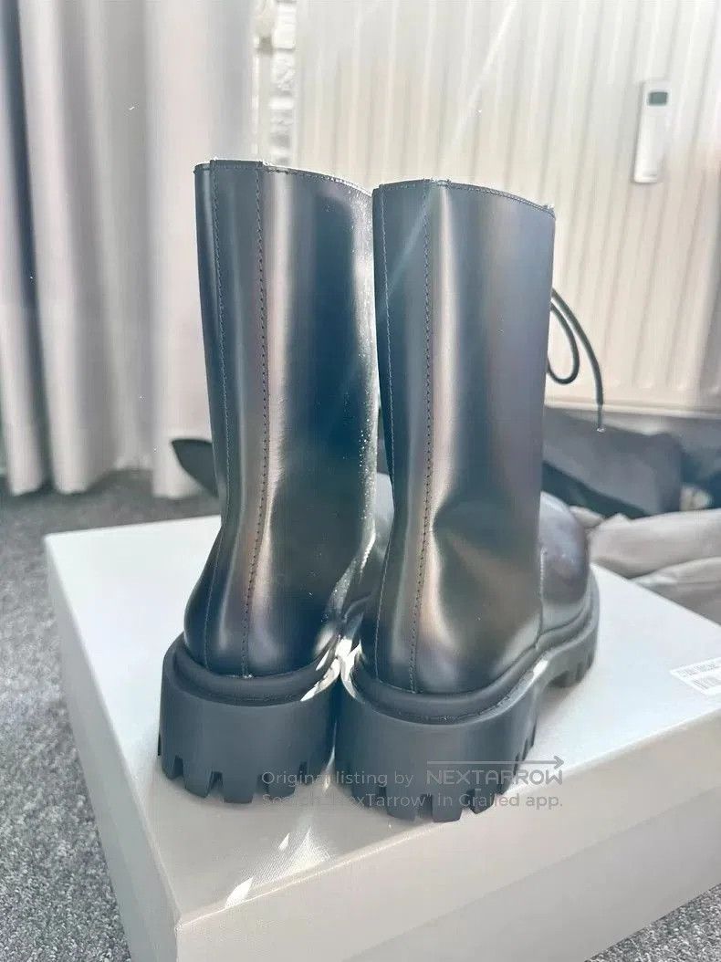 Balenciaga Balenciaga Sergent Leather Boots. Size US 10 / EU 43 - 4 Thumbnail