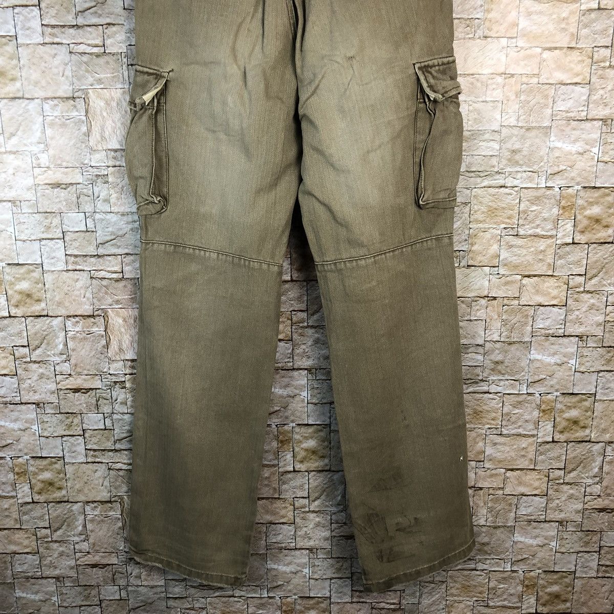 Japanese Brand Think Pink faded Cargo utility Multipocket Pants #A1160 Size US 29 - 18 Thumbnail