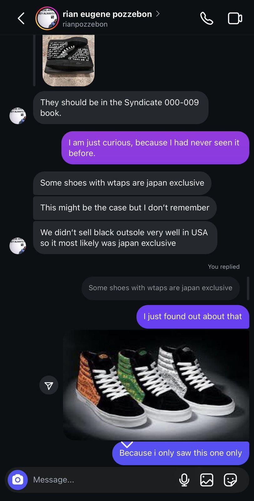 Vans × Wtaps Vans Syndicate x WTAPS Unreleased Pairs “No Guts No Glory” Size US 10 / EU 43 - 11 Thumbnail