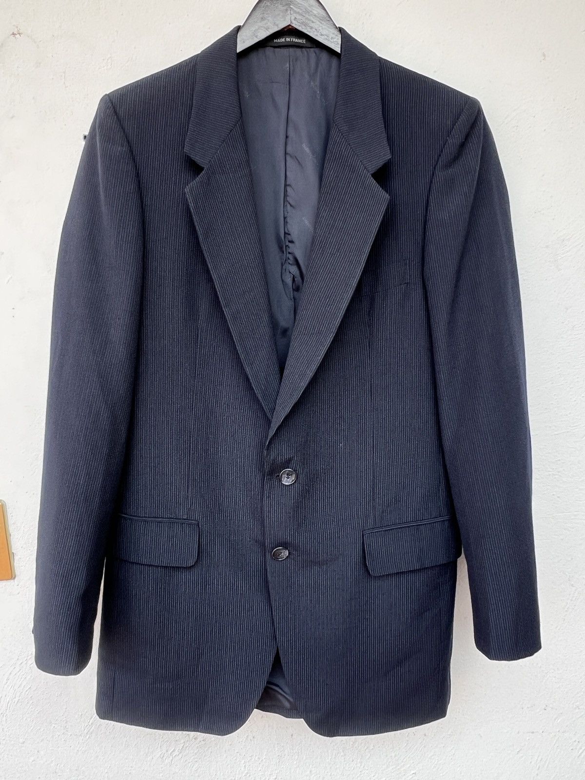 Yves Saint Laurent Yves Saint Laurent Blazer S Dark Blue Wool Size 36S - 10 Thumbnail