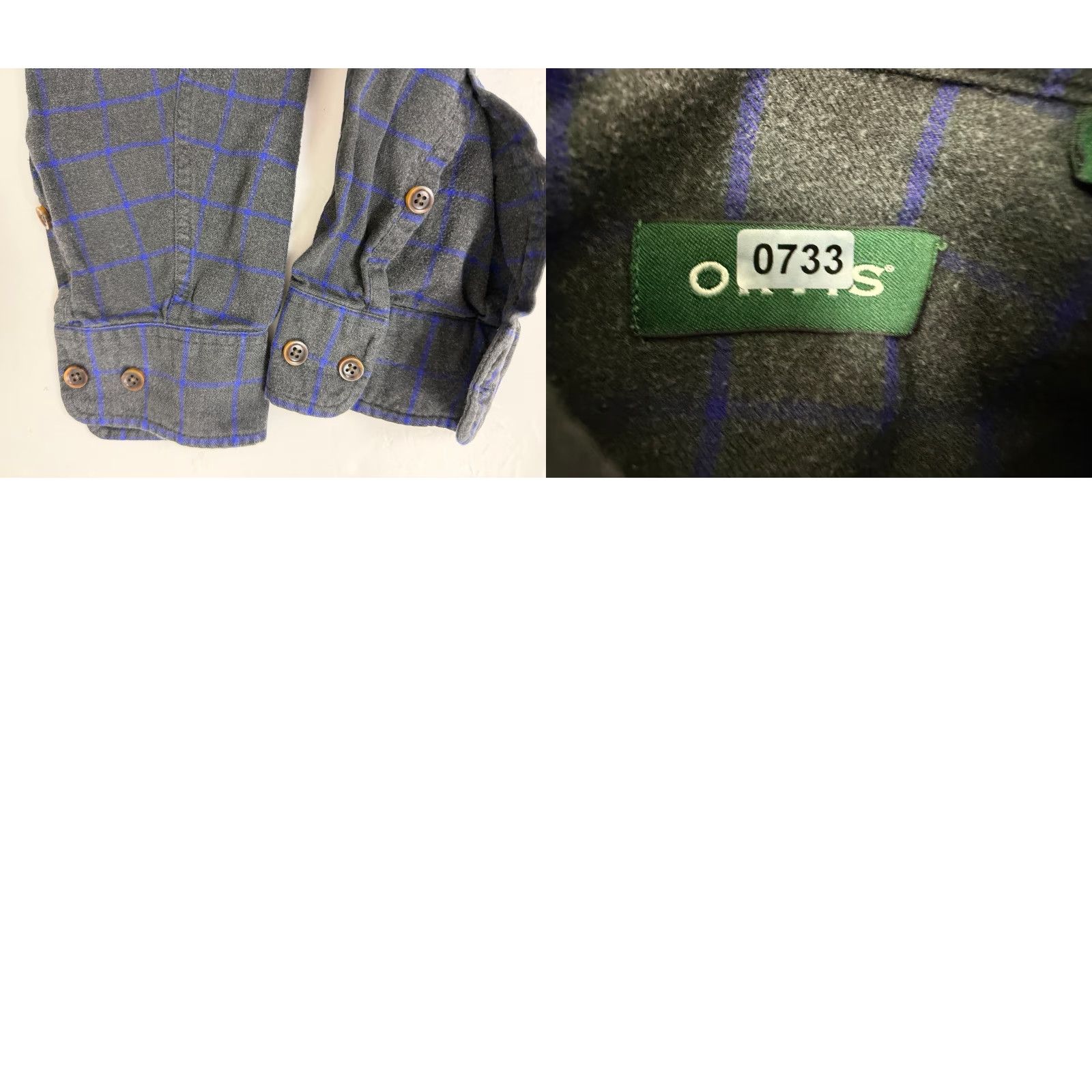 Orvis Orvis Luxury Flannel Shirt Men M Gray Blue Check Button-Up Shirt-Long Sleeve Casual Outdoors Mens M Cotton Flannel Check Pockets Size US M / EU 48-50 / 2 - 10 Thumbnail