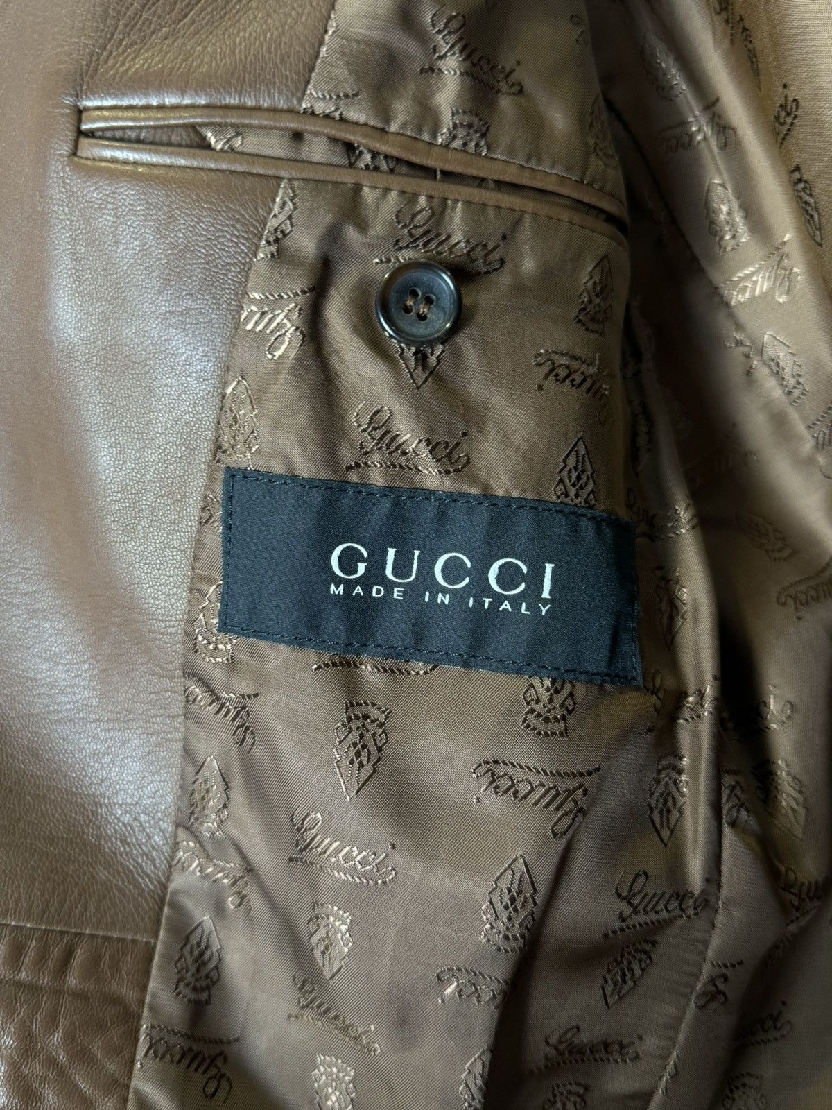 Gucci × Tom Ford Rare | Gucci | Tom Ford | Leather Jacket | Size US S / EU 44-46 / 1 - 10 Thumbnail