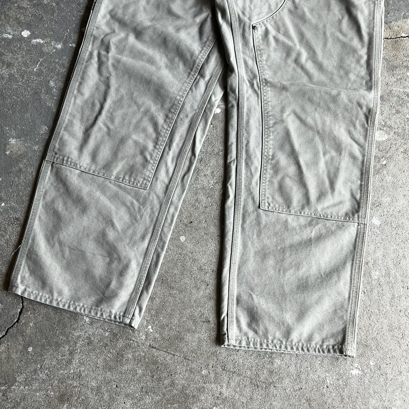 Carhartt × Vintage Carhartt B136 TAN brown double knee work carpenter pants Size US 35 - 4 Thumbnail