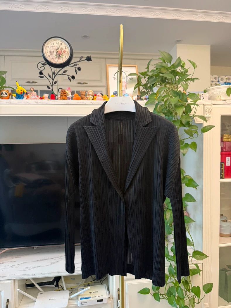 Issey Miyake Issey Miyake PP Black Casual Blazer - dmc Size US M / EU 48-50 / 2 - 1 Thumbnail