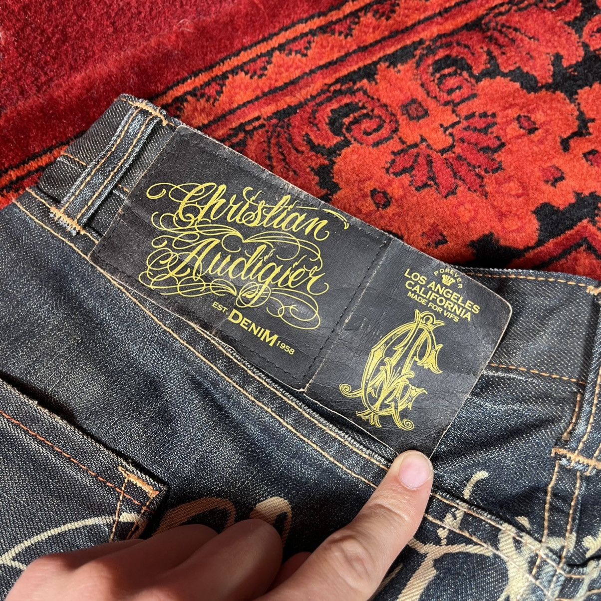 Christian Audigier Christian Audigier Jeans Skull Graphic Big Back Print Wide Size US 32 / EU 48 - 11 Thumbnail