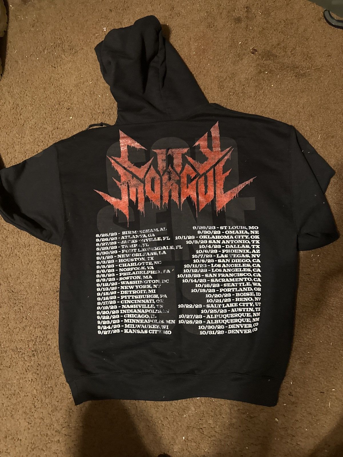 image of City Morgue Sweater From Grey Day 2023 in Black, Men's (Size Large)