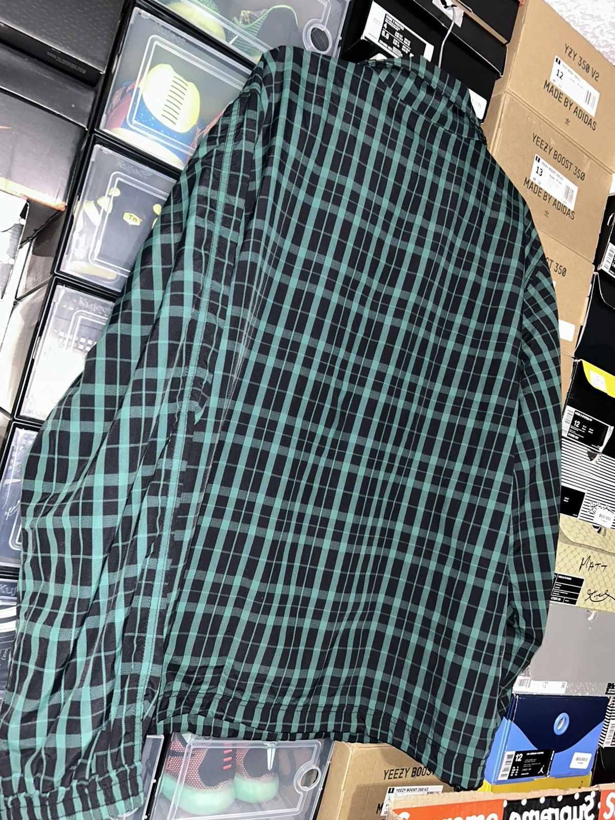 Supreme Supreme Nylon Plaid Pullover Green FW18 size XL NEW Size US XL / EU 56 / 4 - 7 Thumbnail