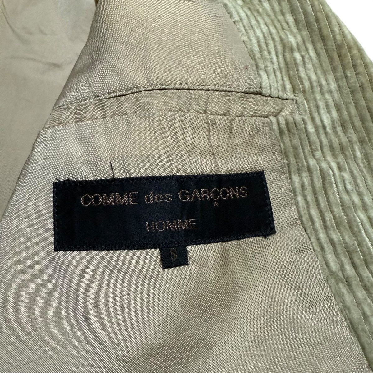 Comme des Garcons Homme Vintage 80s Comme Des Garcons Homme Corduroy Casual Jacket Size US S / EU 44-46 / 1 - 8 Thumbnail