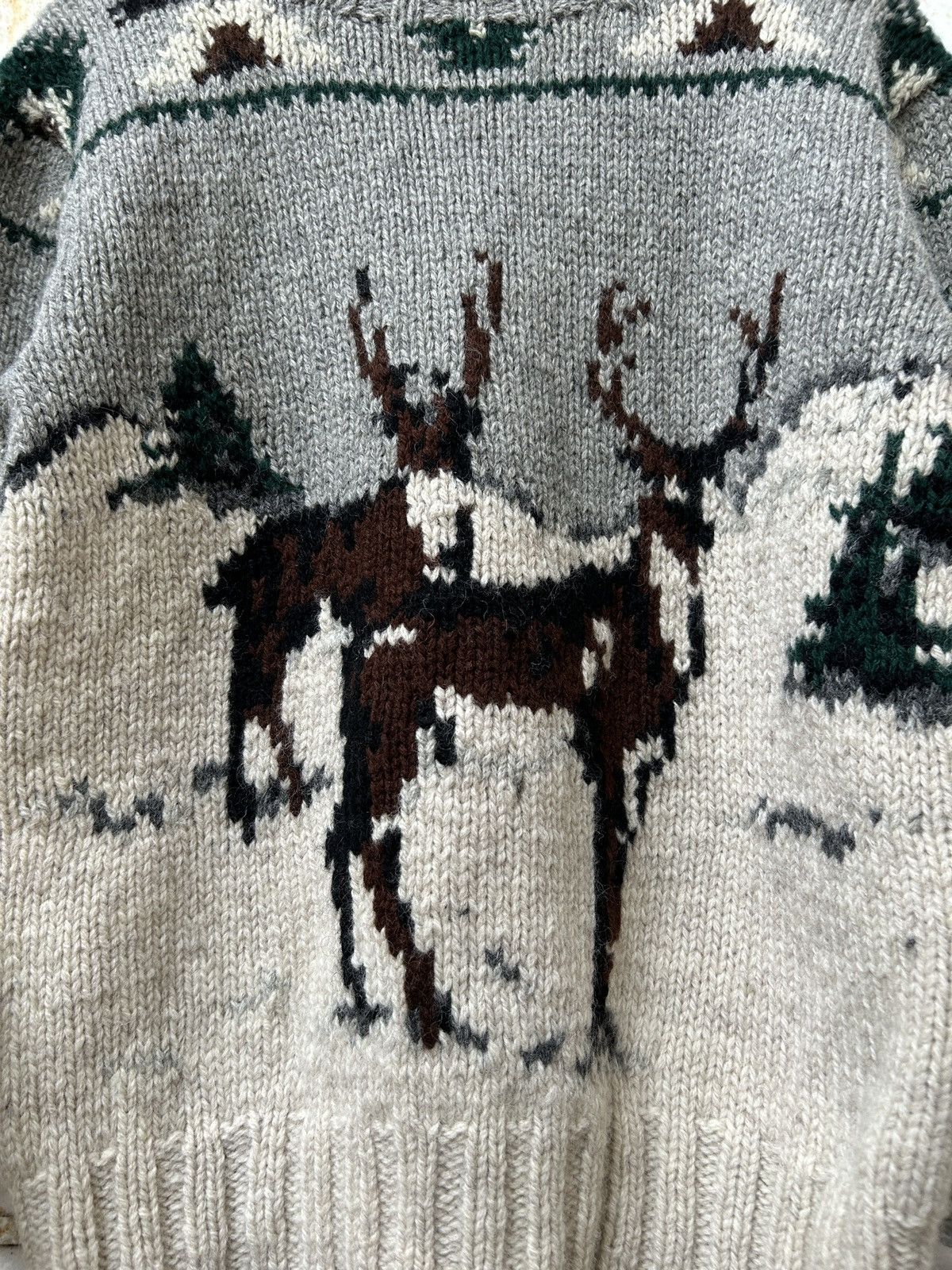 Polo Ralph Lauren Vintage90s Polo Ralph Lauren KnitSweater Deer in a Landscape Size US S / EU 44-46 / 1 - 2 Thumbnail