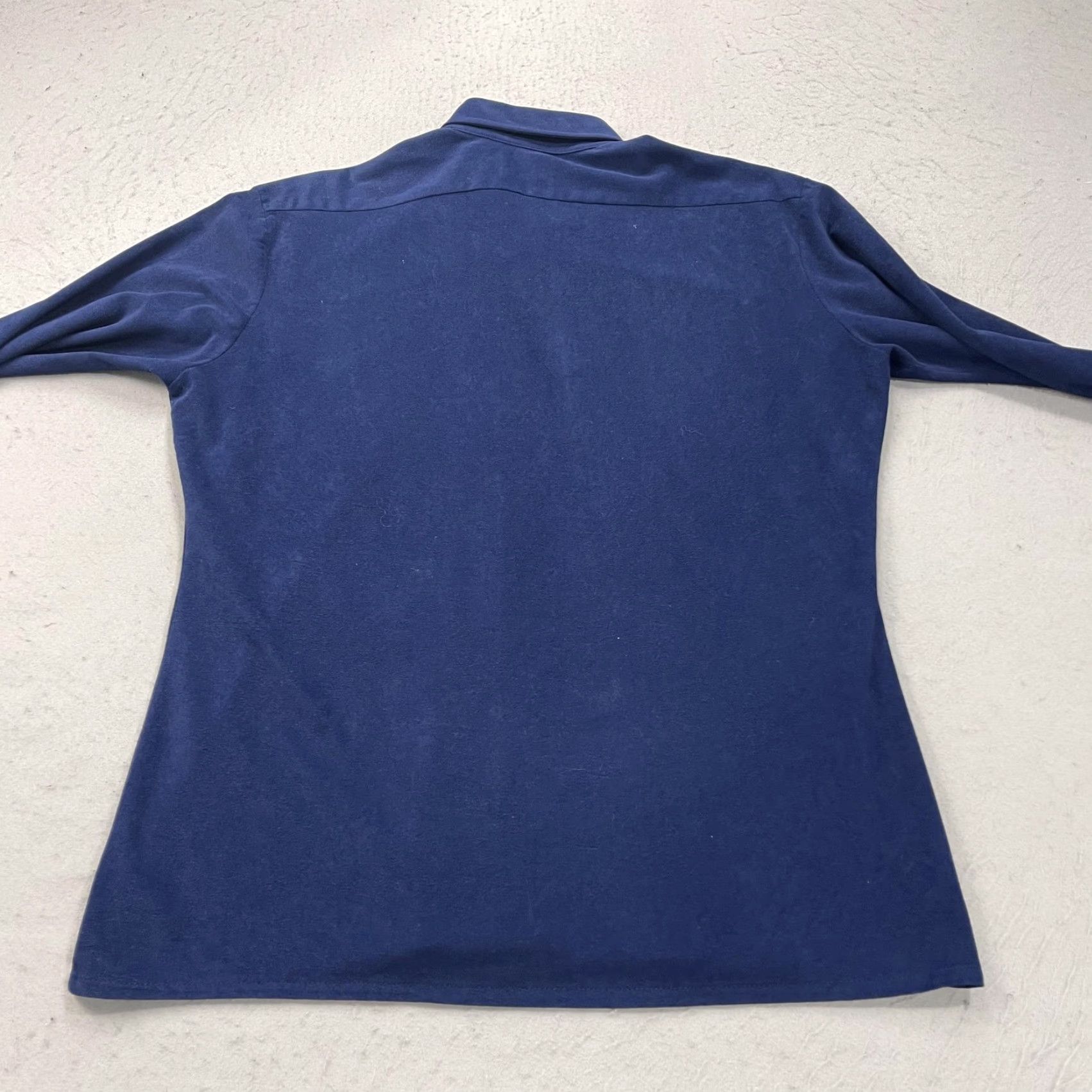 Vintage VINTAGE Kingsport Shirt Mens L Blue Knit Arnel Nylon Button 70s Size US L / EU 52-54 / 3 - 6 Thumbnail