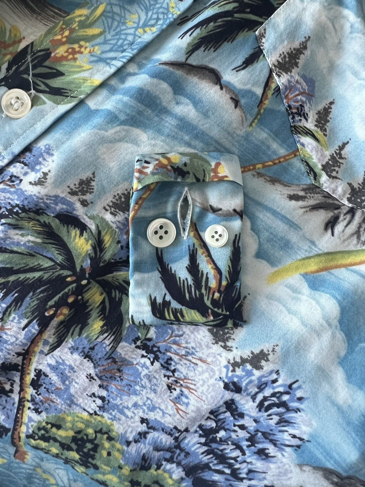 Hedi Slimane × Saint Laurent Paris (BNWT) 16SS Raw Hem Hawaiian Shirts Size US M / EU 48-50 / 2 - 6 Thumbnail