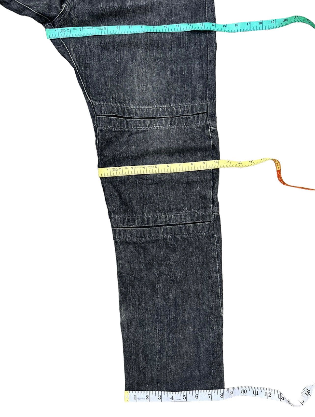 Head Porter Vintage Headporter Japan Faded Black Denim Hybrid Jeans Size US 33 - 4 Thumbnail