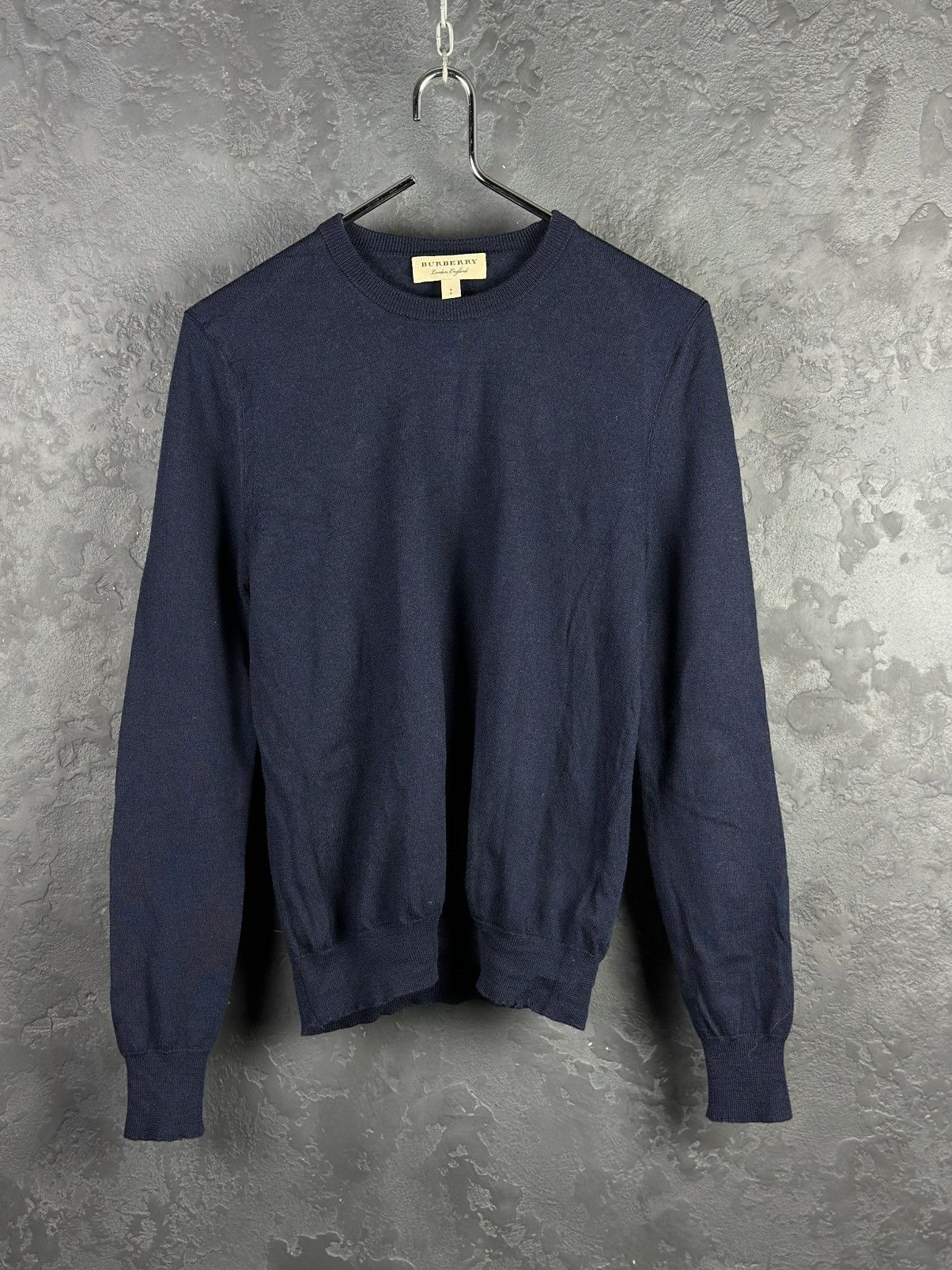 Burberry Mens Burberry London Merino Wool Sweater Jumper Pullover Size US S / EU 44-46 / 1 - 1 Thumbnail