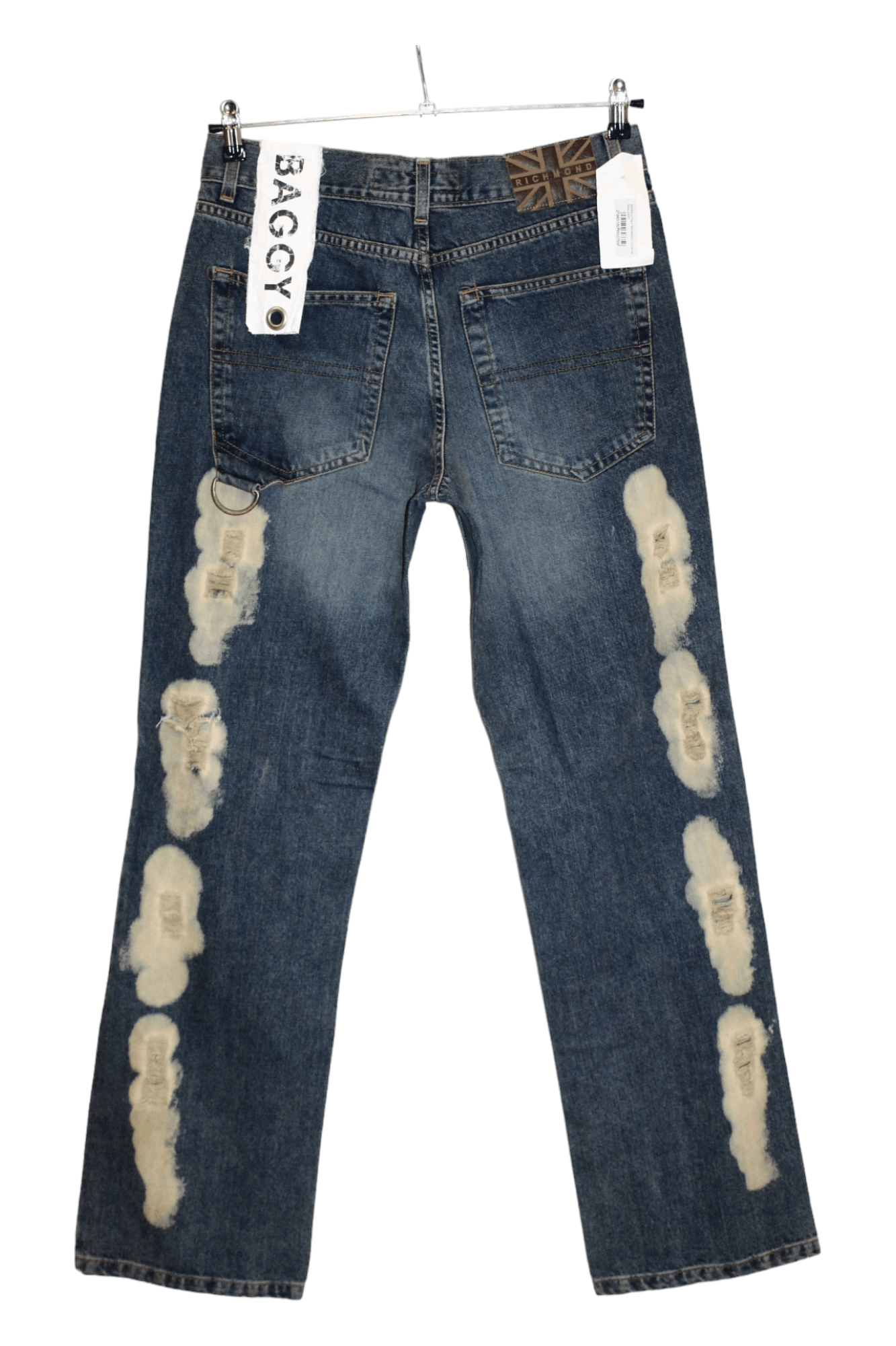 John Richmond Richmond Denim Baggy Distressed Punk Grunge Jeans Size US 32 / EU 48 - 1 Thumbnail