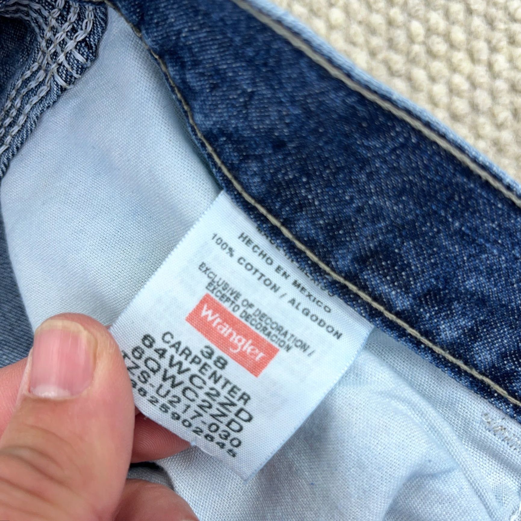 Wrangler VINTAGE Wrangler Shorts Men 38 Bermuda Denim Blue 90s Grunge Hip Hop Rockabilly Classic Workwear Casual Baggy Jorts Relaxed 5-Pocket Size US 38 / EU 54 - 3 Thumbnail