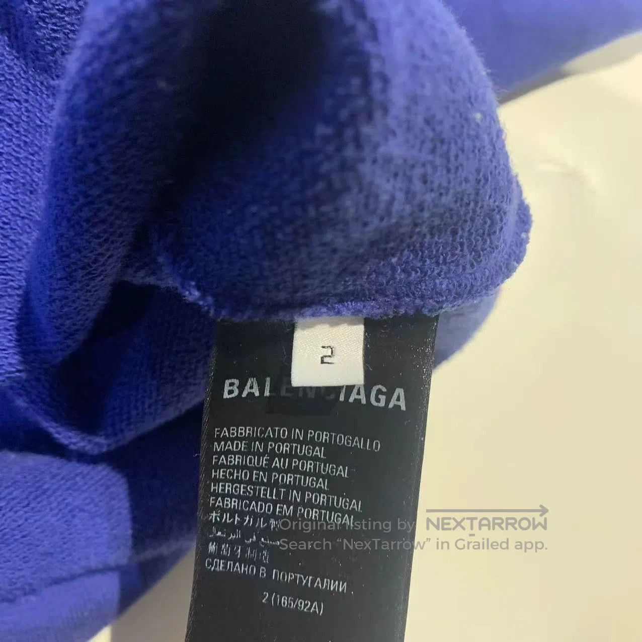 Balenciaga Logo Print Hoodie.