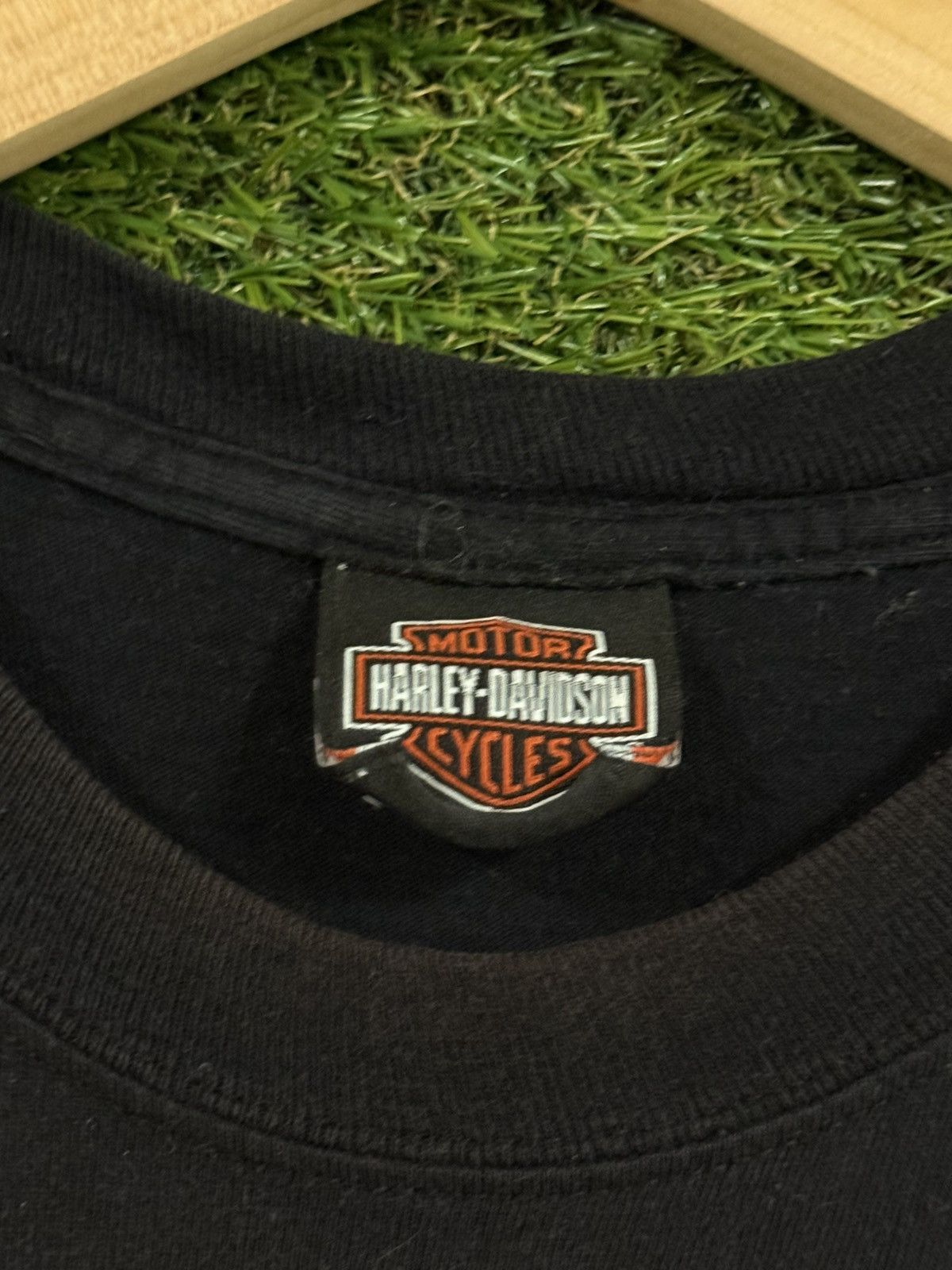 Harley Davidson RARE Vintage Harley Davidson Custom Fire HD Lady Tee Black Size US S / EU 44-46 / 1 - 3 Thumbnail