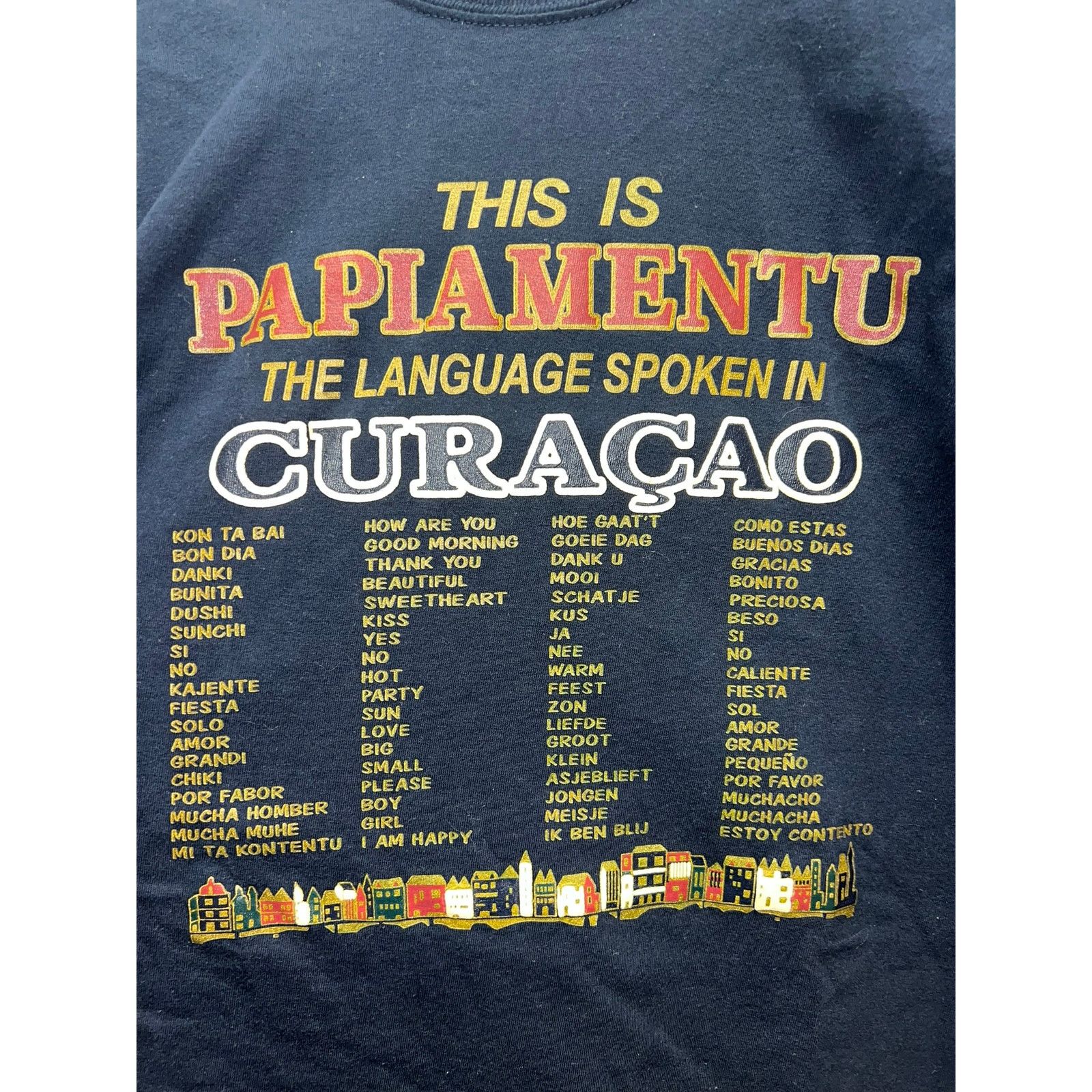Vintage Vintage Curacao Shirt Papimentu Language Spoken Blue Tee XL Size US XL / EU 56 / 4 - 2 Thumbnail