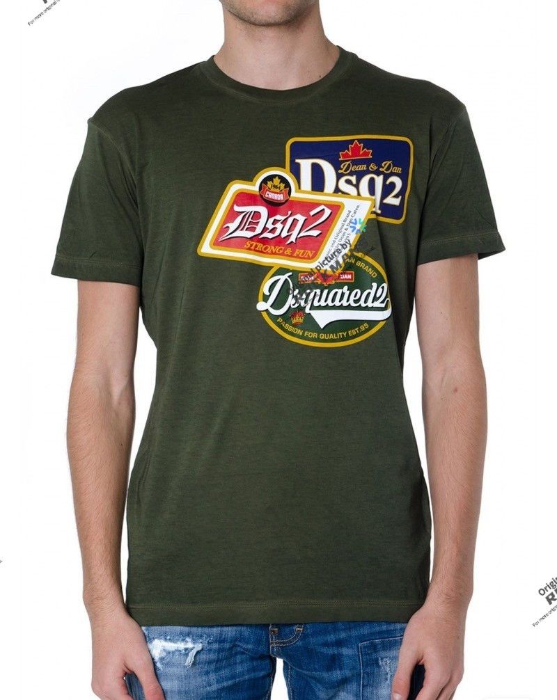 Dsquared2 Dsquared2 men's green washed T-shirt size M Size US M / EU 48-50 / 2 - 1 Thumbnail