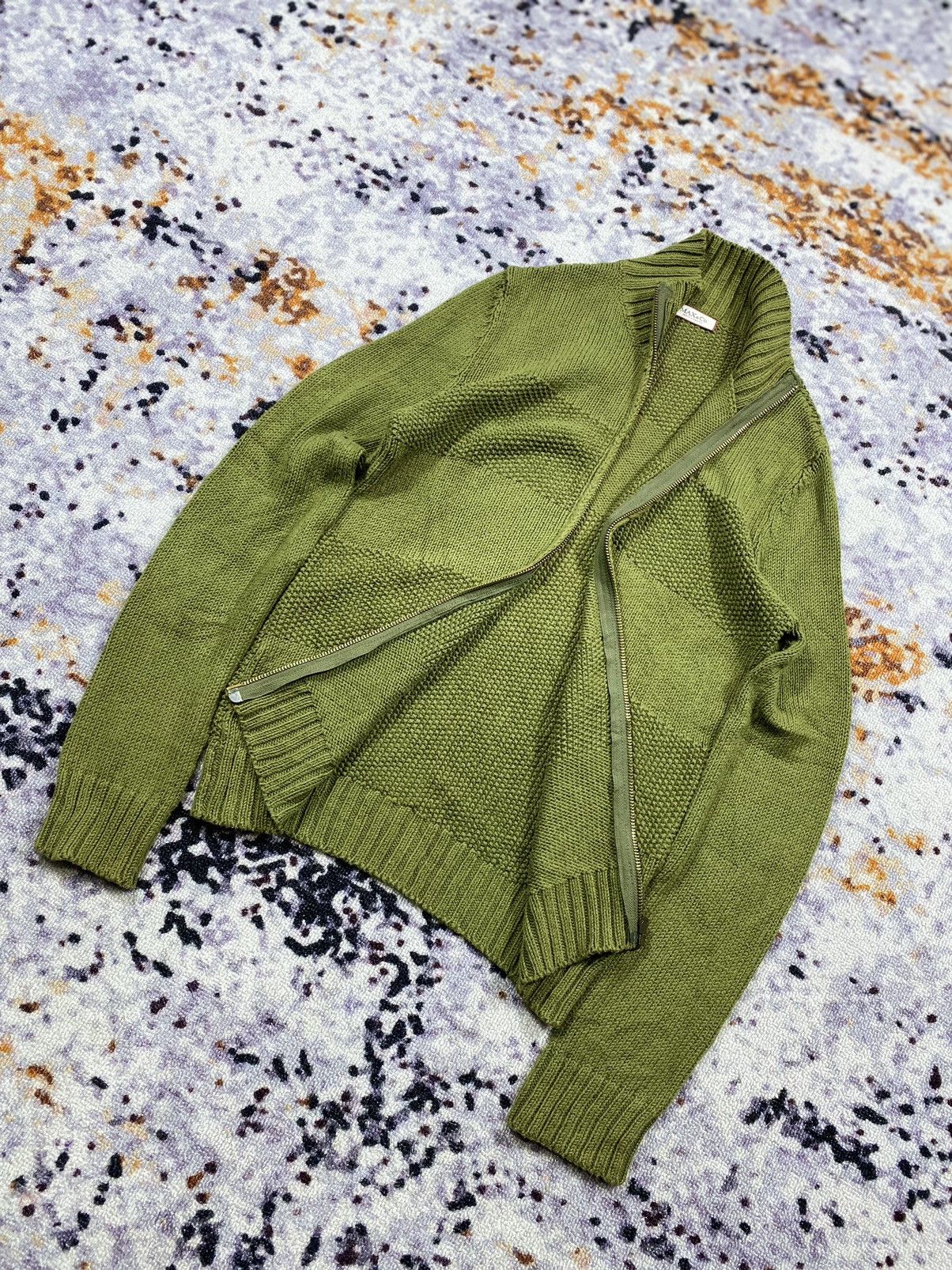 Beauty Beast × Japanese Brand × Vintage Max&co Knitted Cardigan Zip Green Size US M / EU 48-50 / 2 - 2 Thumbnail