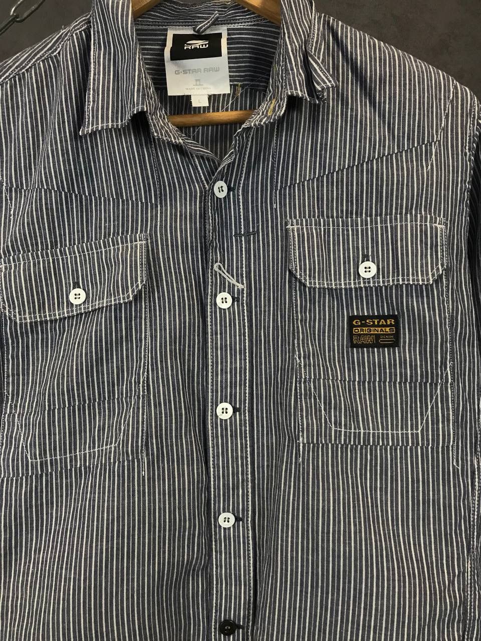 G-Star G Star Raw double pocket striped shirt Size US M / EU 48-50 / 2 - 3 Thumbnail