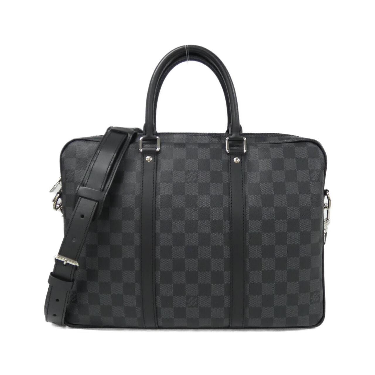 Louis Vuitton Louis Vuitton Louis Vuitton Porte-Documents Voyage PM Damier Graphite Briefcase Textile Business Bag N41478 DUTY FREE for USA Size ONE SIZE - 1 Thumbnail