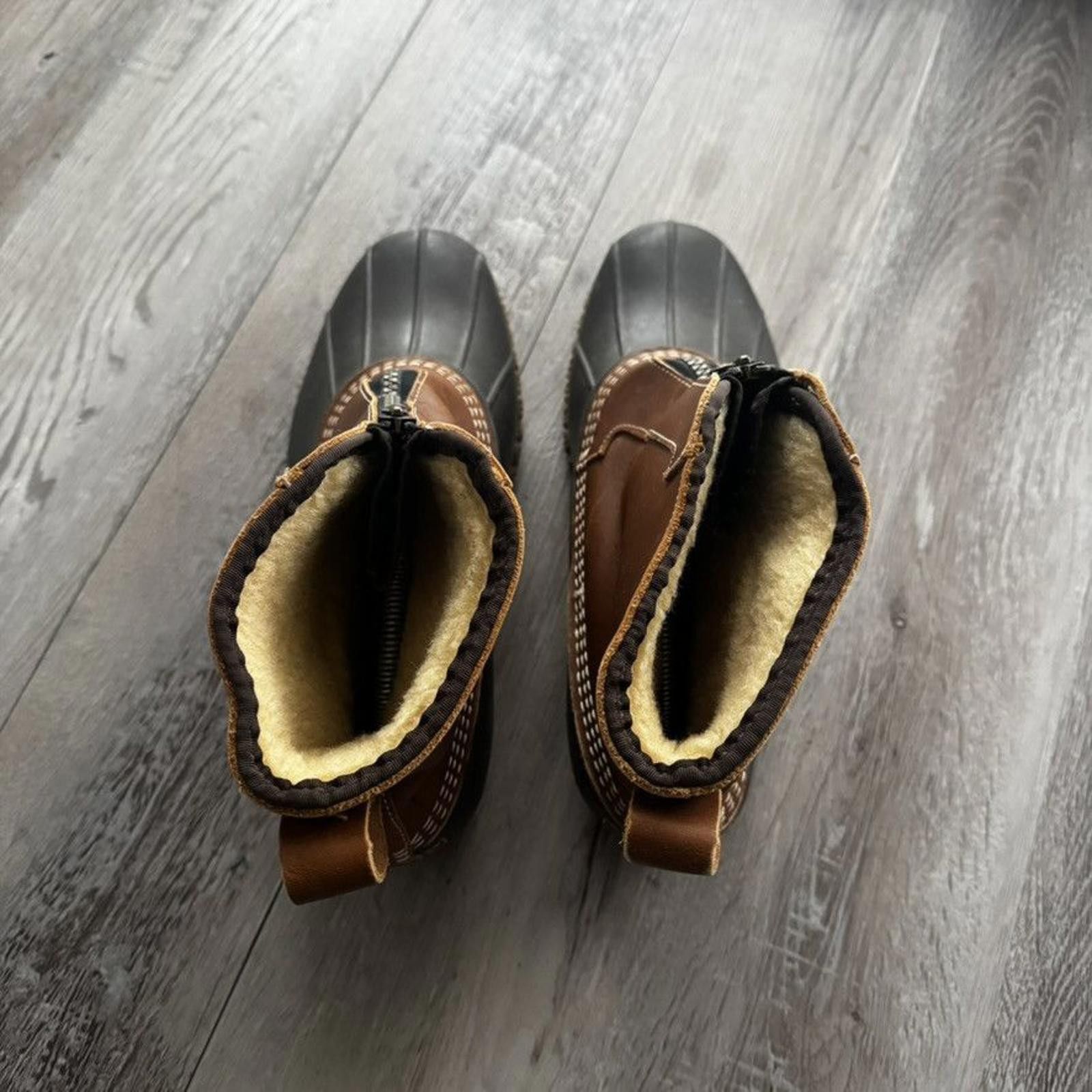L.L. Bean LL Bean • Zip Up Leather/Rubber Duck Boots (8.5M) Size US 8.5 / EU 41-42 - 8 Thumbnail