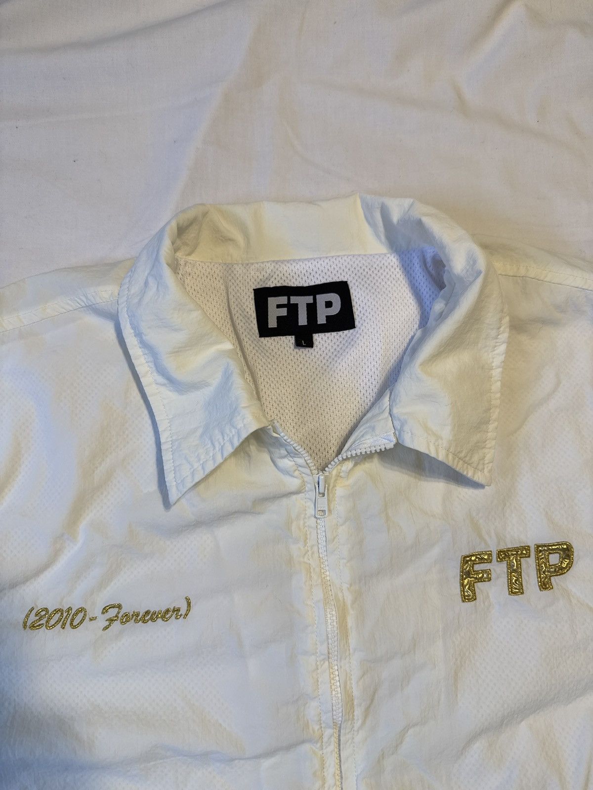 Fuck The Population FTP 10 Year Anniversary White Coach Jacket Size US L / EU 52-54 / 3 - 3 Thumbnail