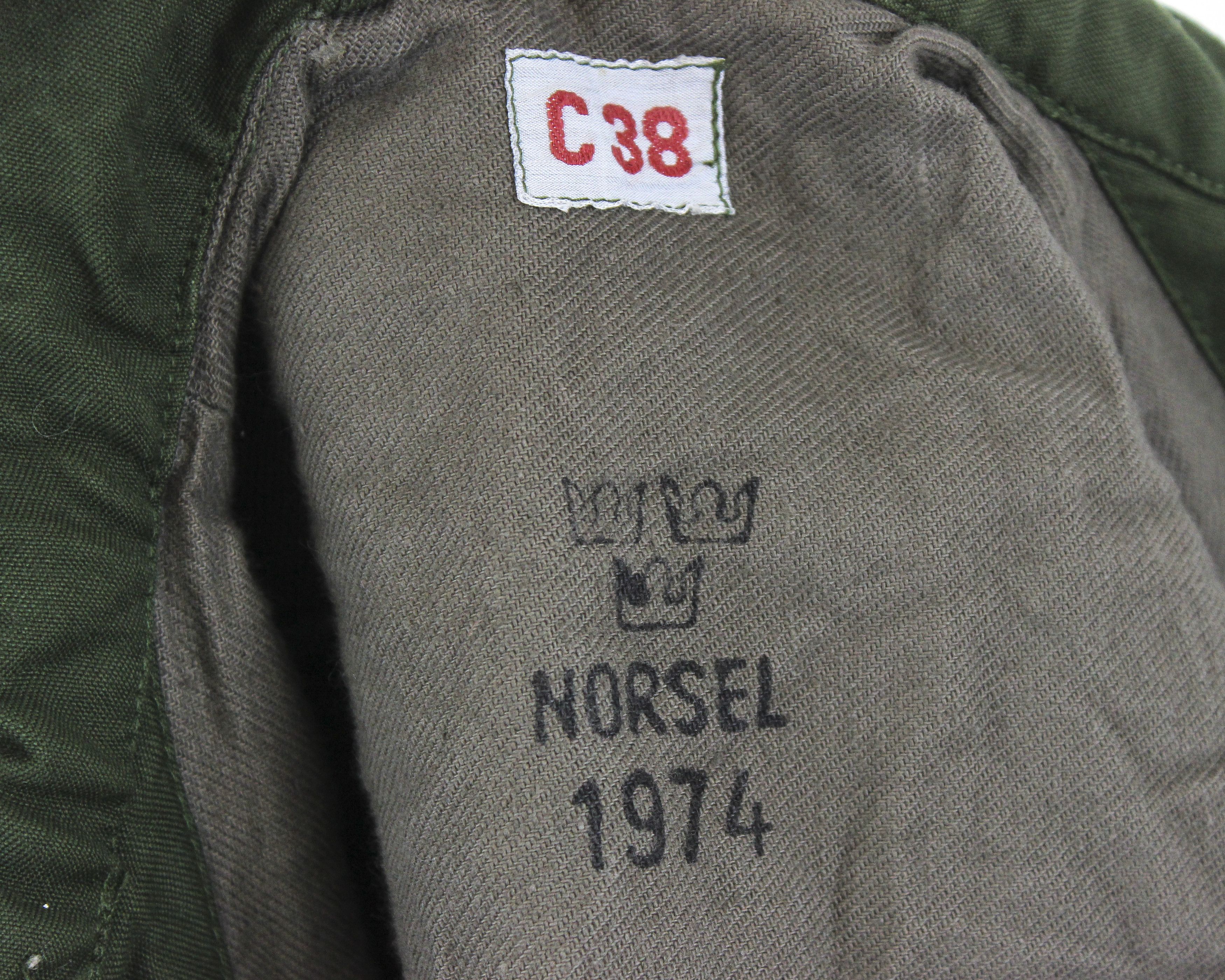Japanese Brand × Vintage Swedish 1974 M Army Norsel Field Jacket Cargo Canvas Jeep Size M / US 6-8 / IT 42-44 - 7 Thumbnail