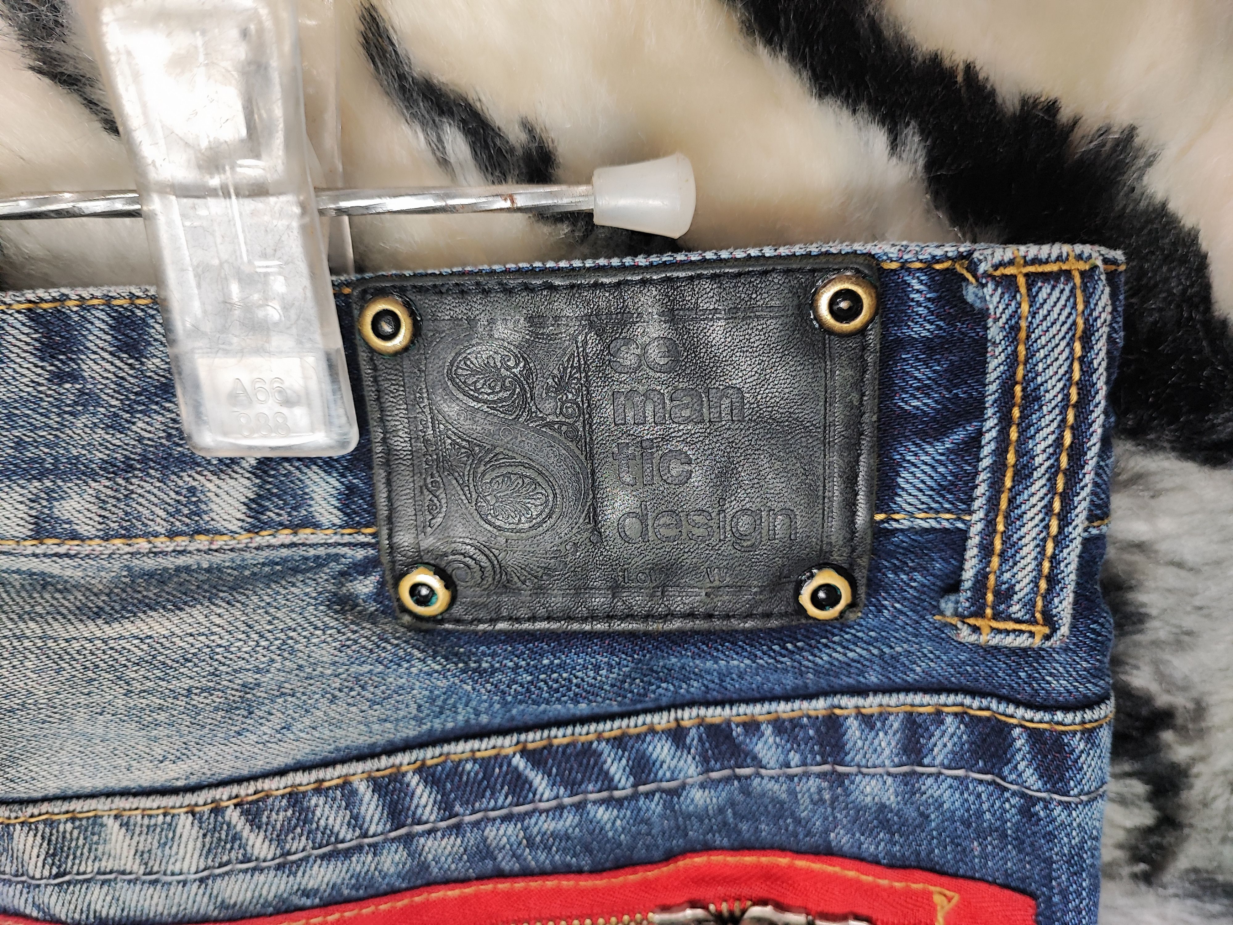 semanticdesign Semantic Design Flared Bootcut Japan Jeans Punk Distressed Size US 32 / EU 48 - 16 Thumbnail